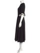 Mikael Aghal Crew Neck Long Dress