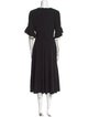 Mikael Aghal Crew Neck Long Dress