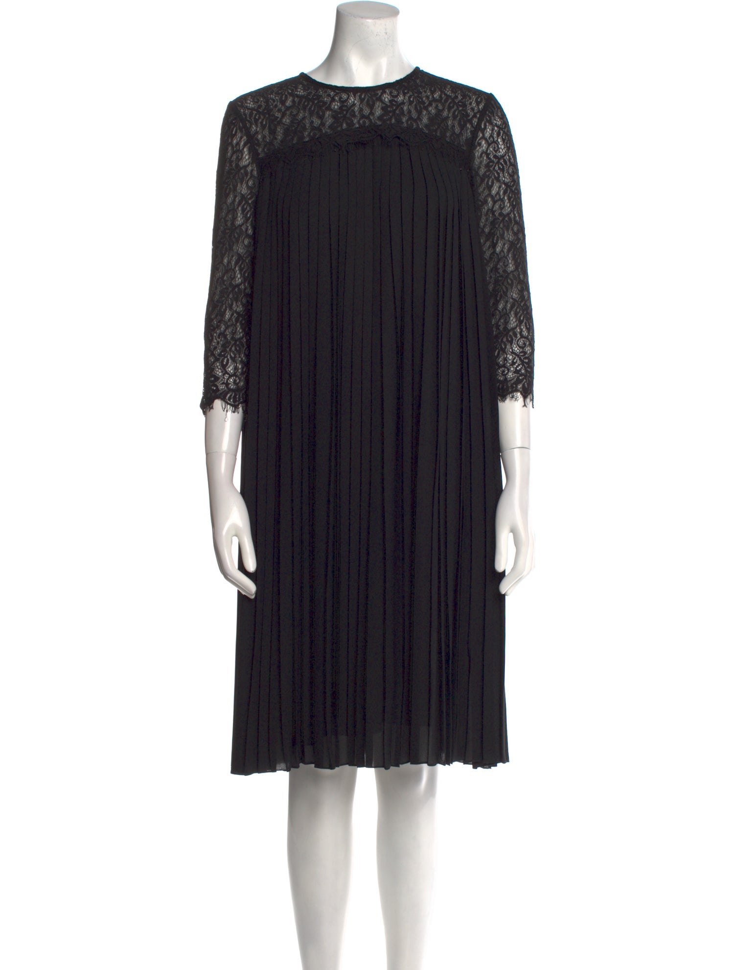 Mikael Aghal Crew Neck Knee-Length Dress