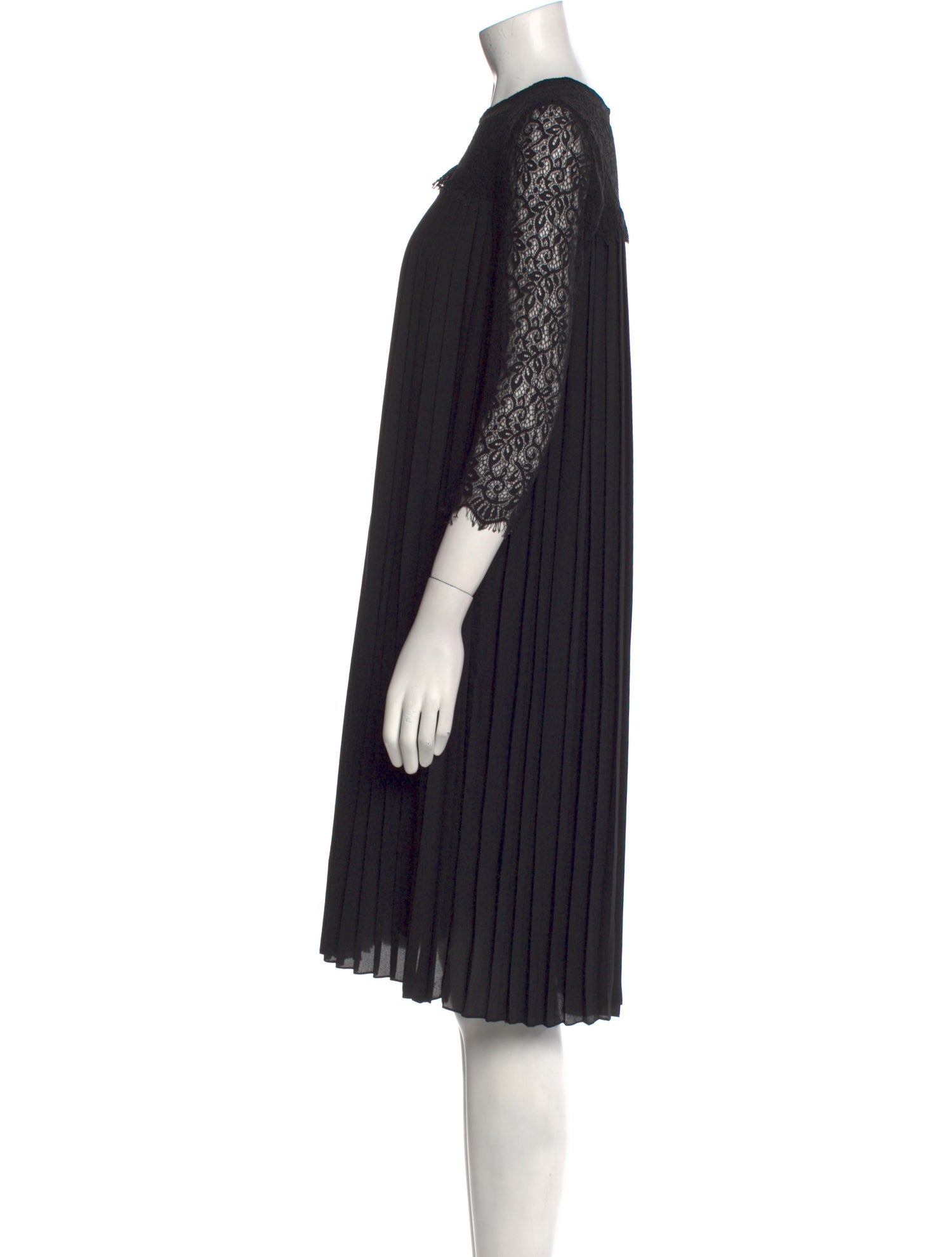 Mikael Aghal Crew Neck Knee-Length Dress