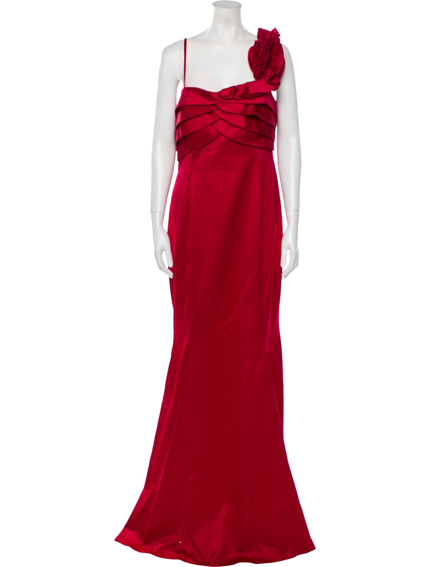 Mikael Aghal Square Neckline Long Dress w/ Tags