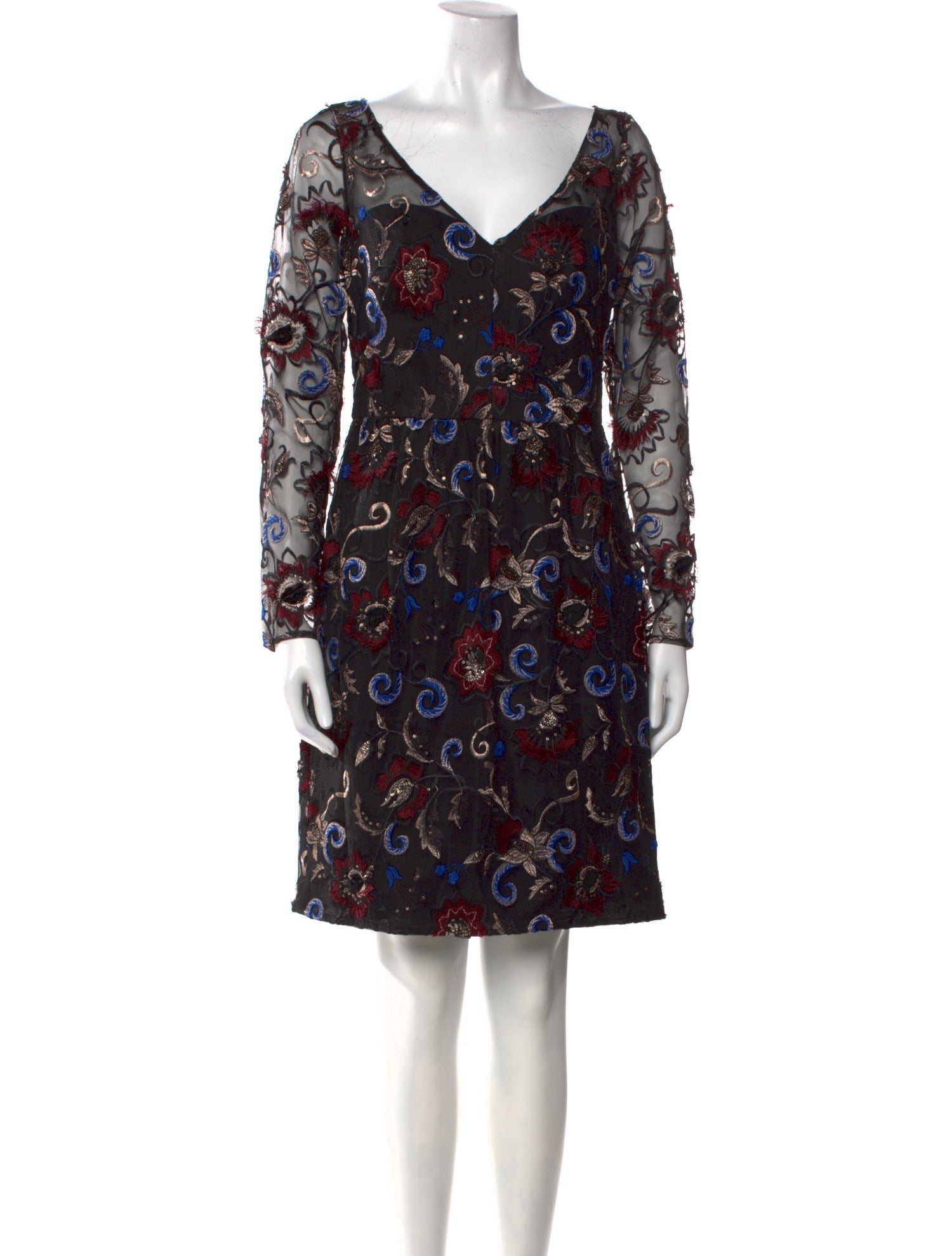Mikael Aghal Printed Mini Dress