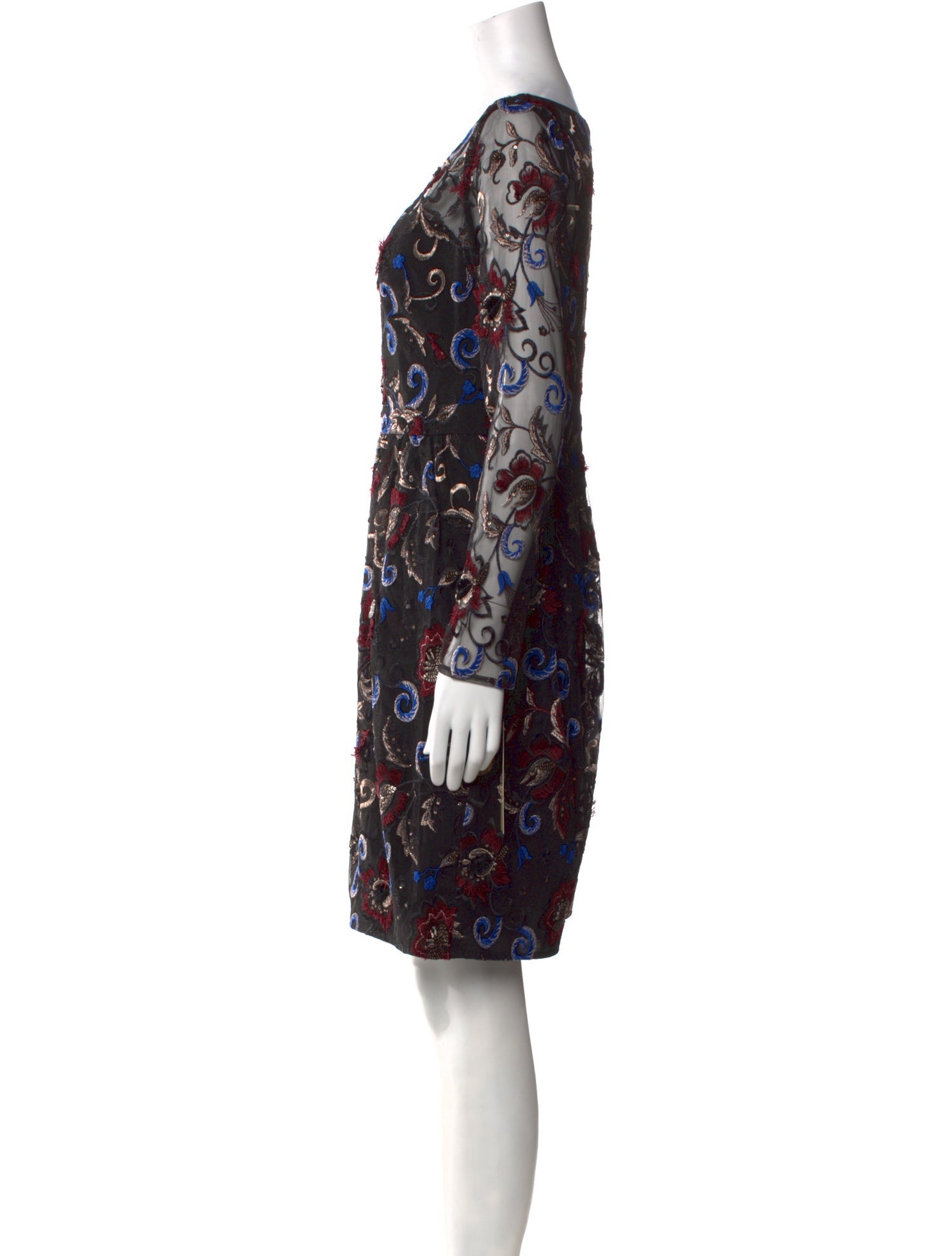 Mikael Aghal Printed Mini Dress