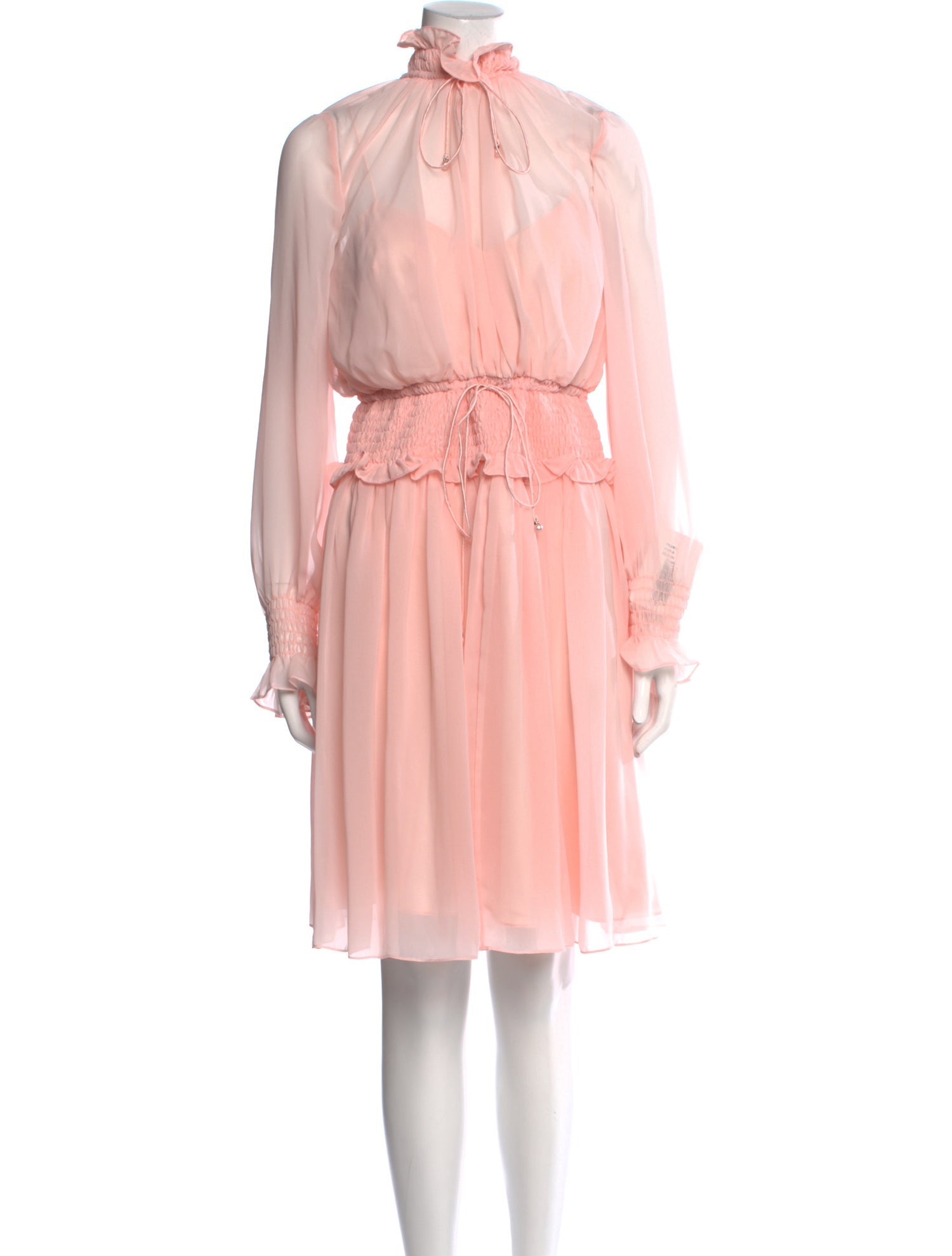 Mikael Aghal Mock Neck Midi Length Dress w/ Tags