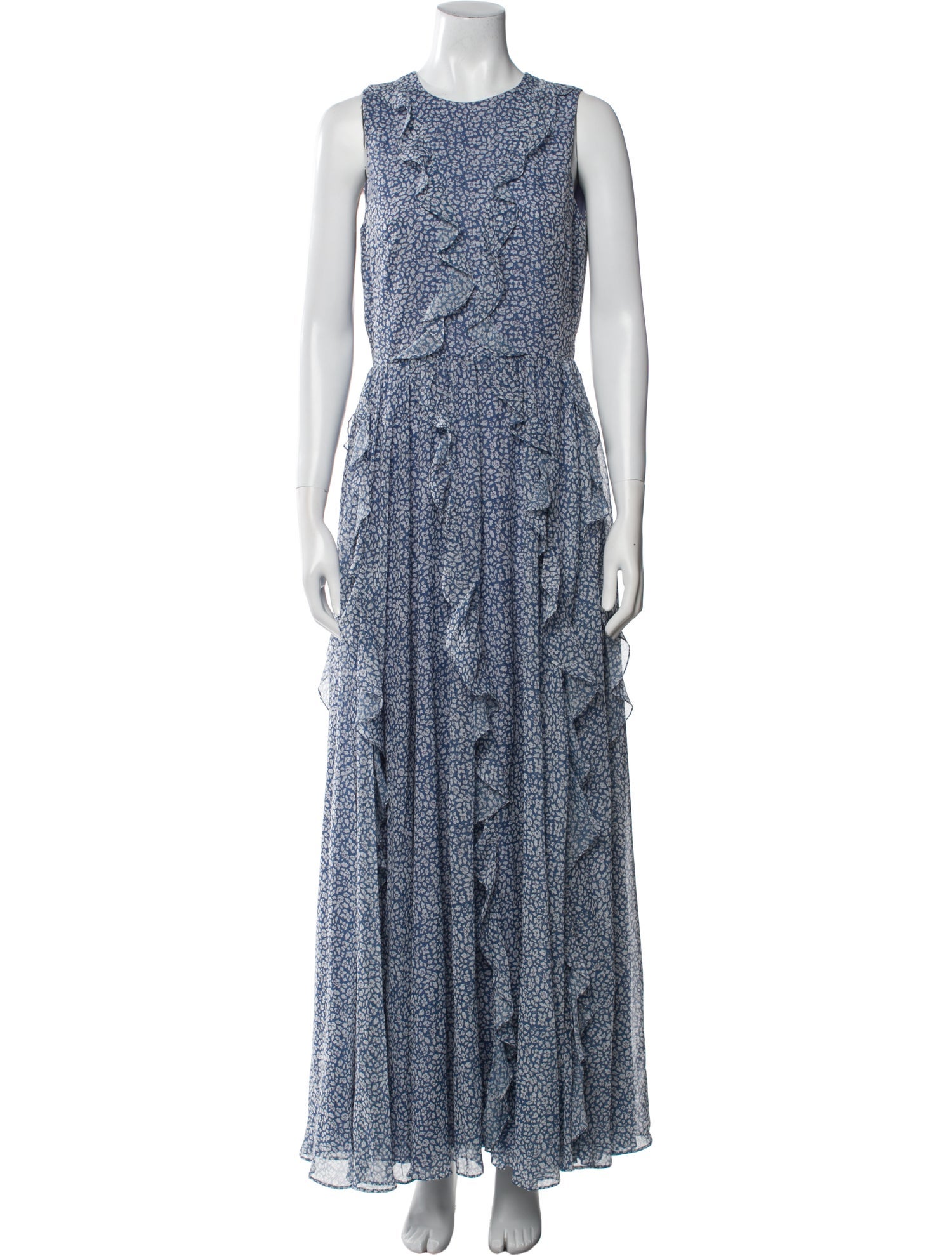 Mikael Aghal Printed Long Dress