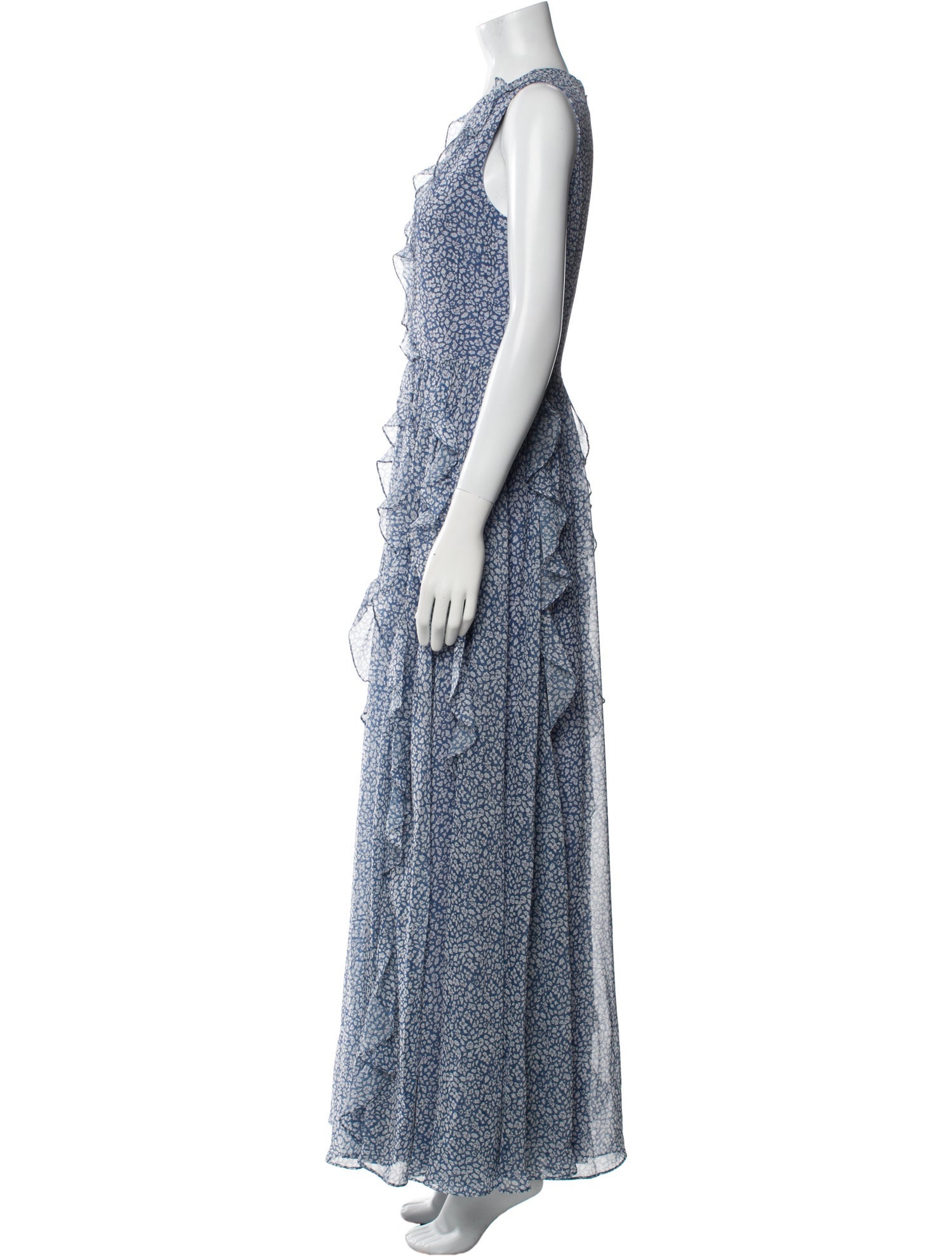 Mikael Aghal Printed Long Dress