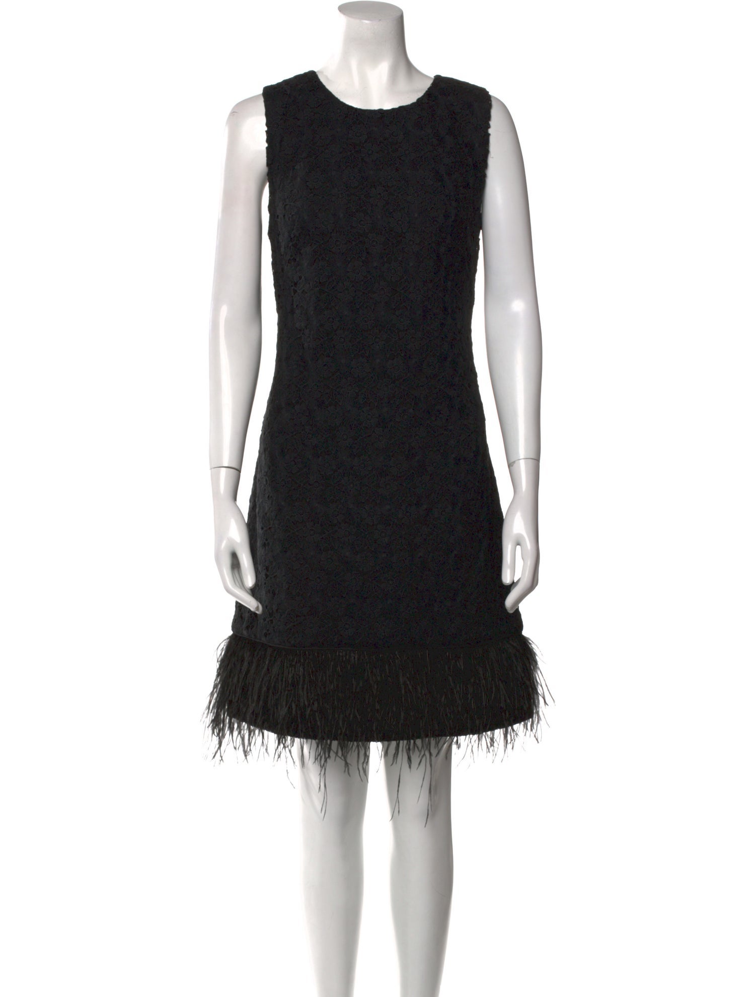 Mikael Aghal Crew Neck Knee-Length Dress
