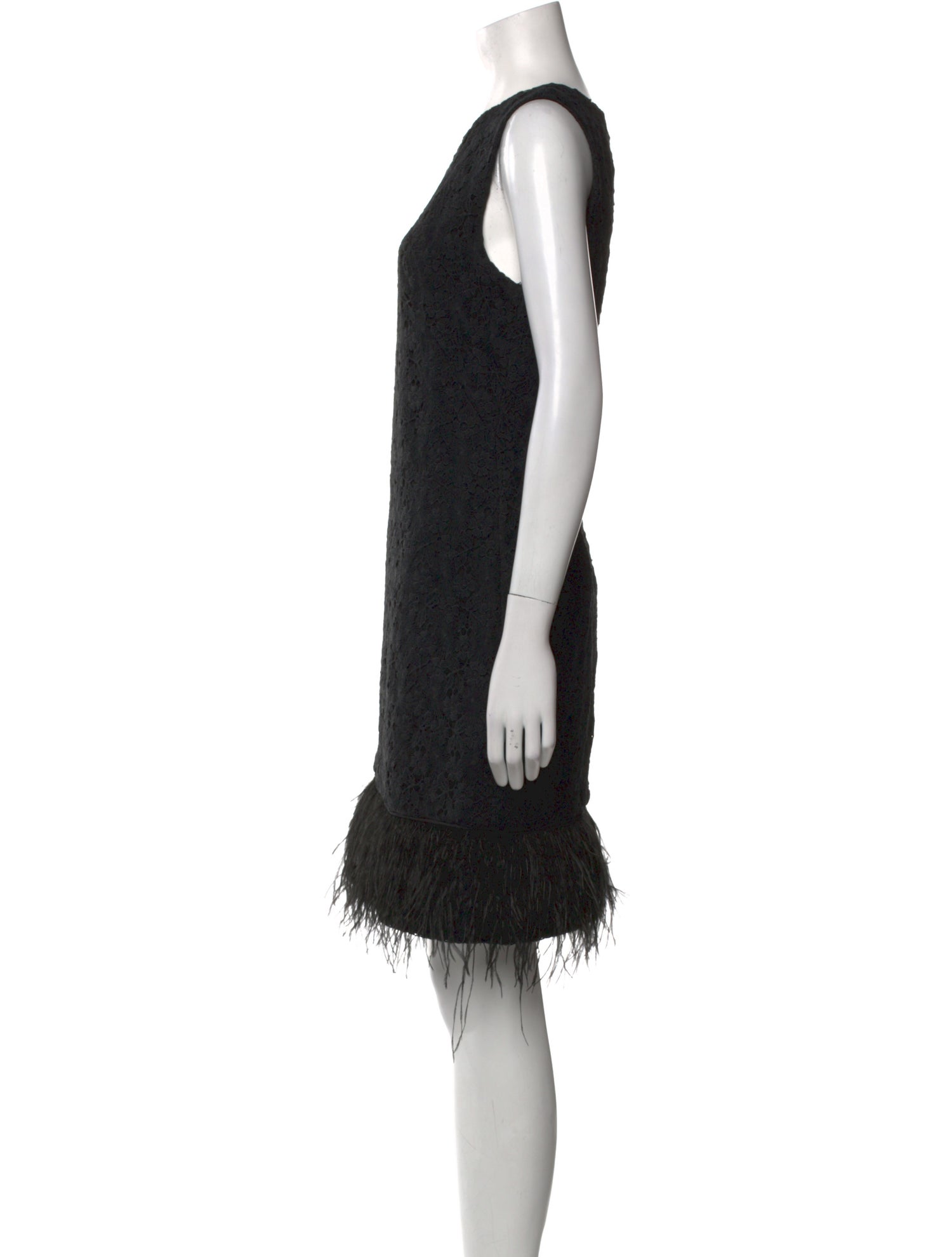 Mikael Aghal Crew Neck Knee-Length Dress