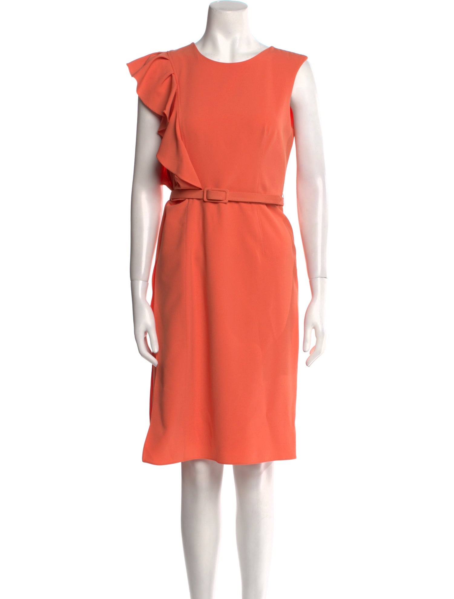 Mikael Aghal Crew Neck Knee-Length Dress