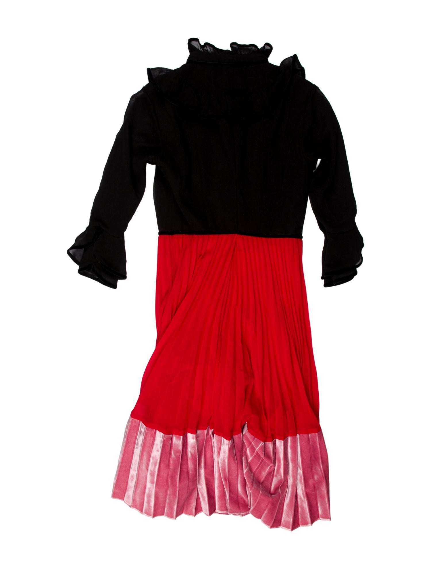 Mikael Aghal Mock Neck Knee-Length Dress