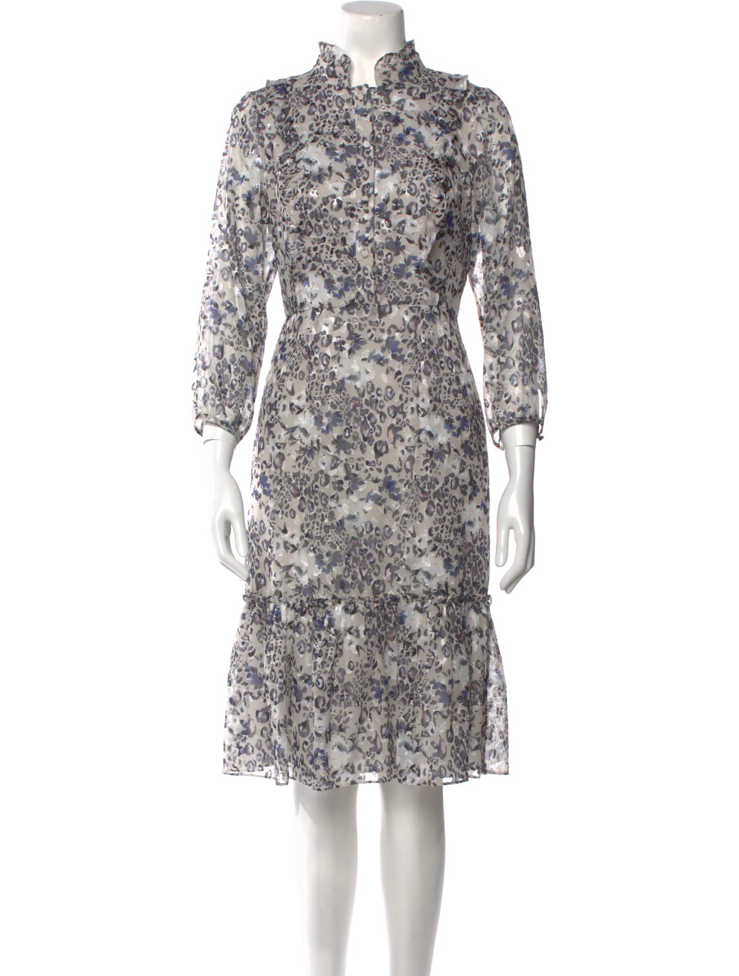 Mikael Aghal Vintage Knee-Length Dress