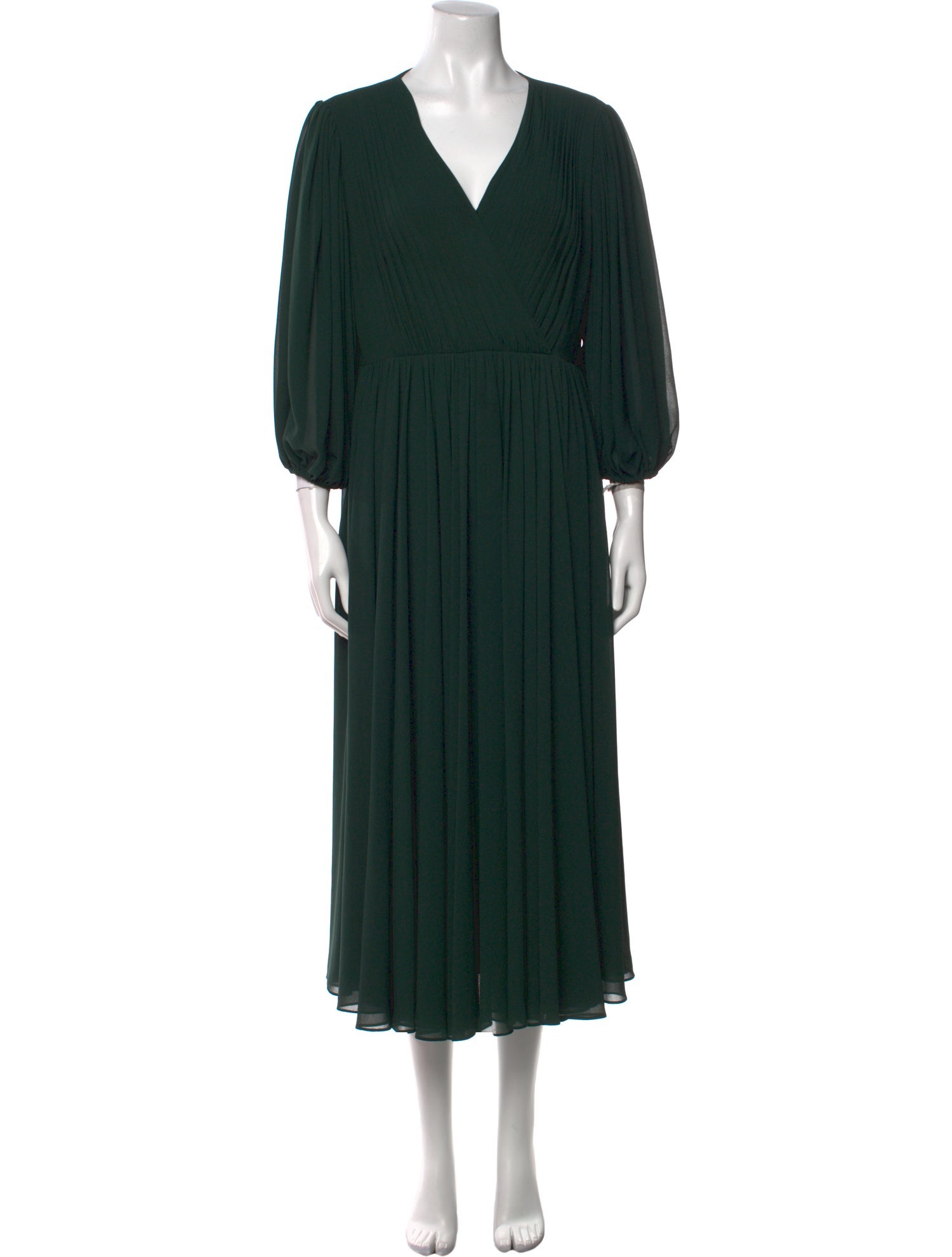 Mikael Aghal V-Neck Long Dress