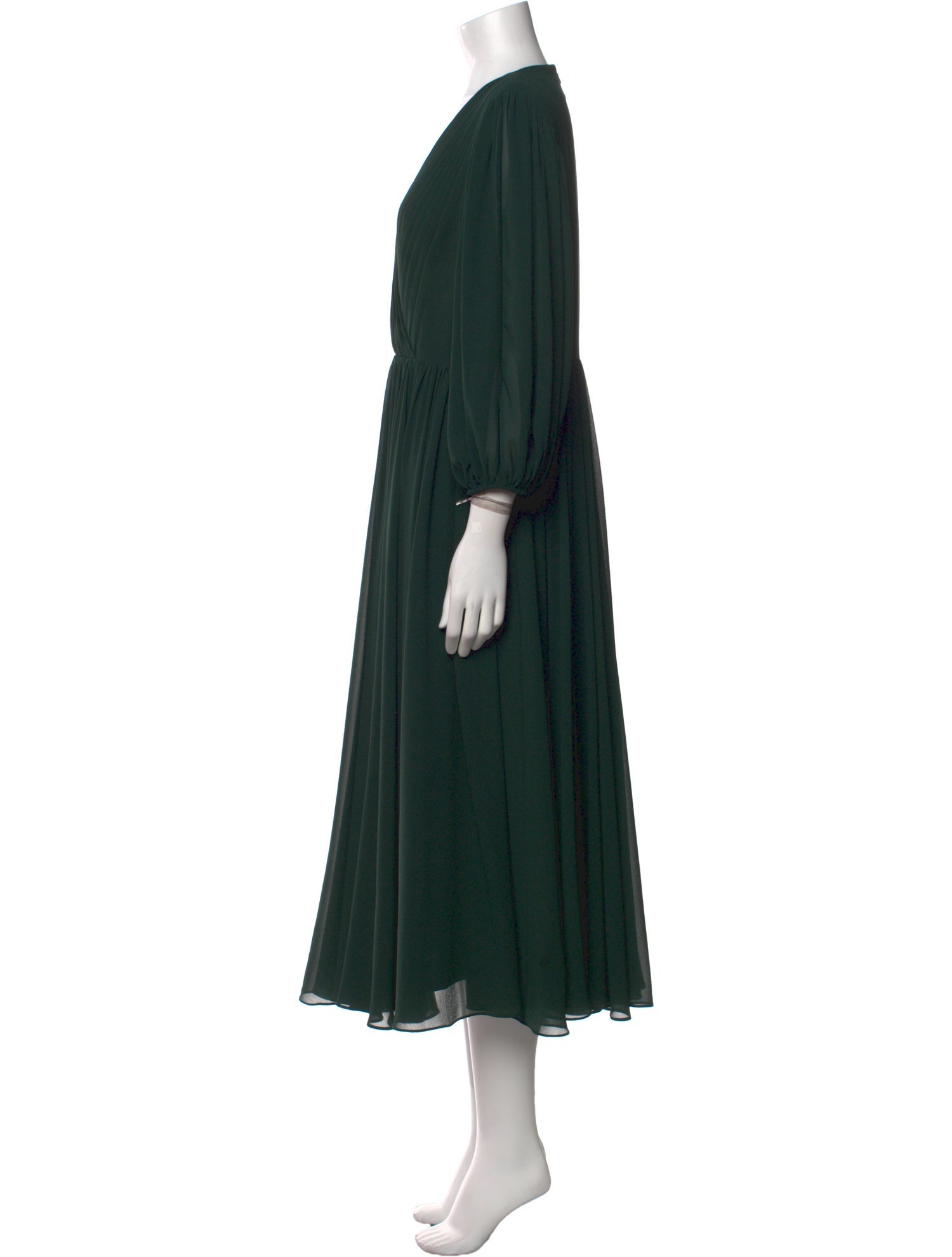 Mikael Aghal V-Neck Long Dress