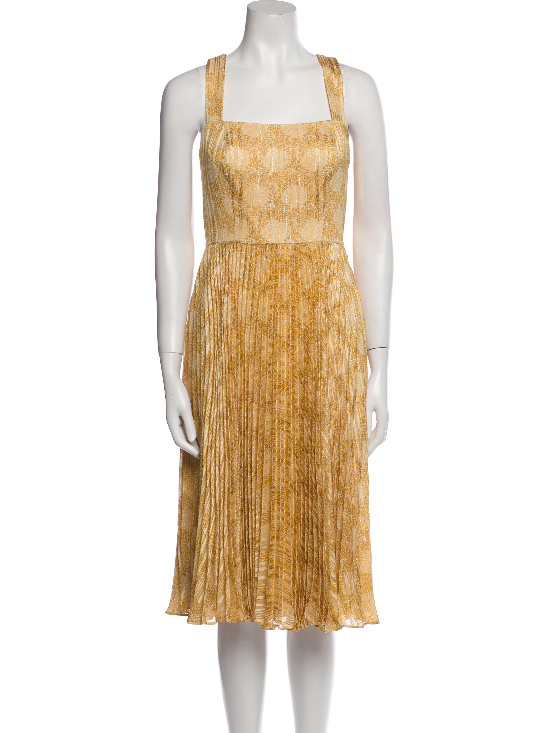 Mikael Aghal Printed Midi Length Dress