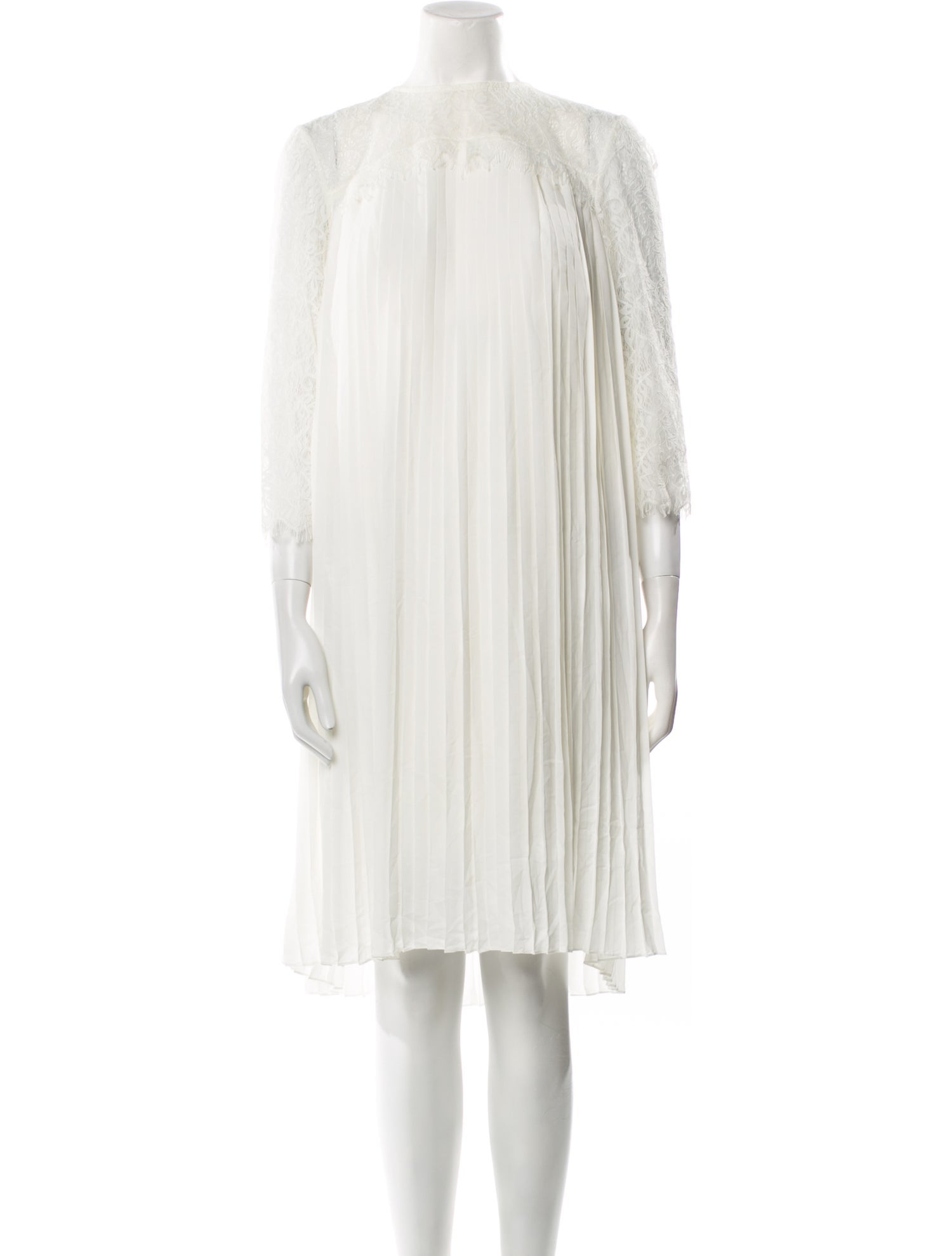 Mikael Aghal Crew Neck Knee-Length Dress