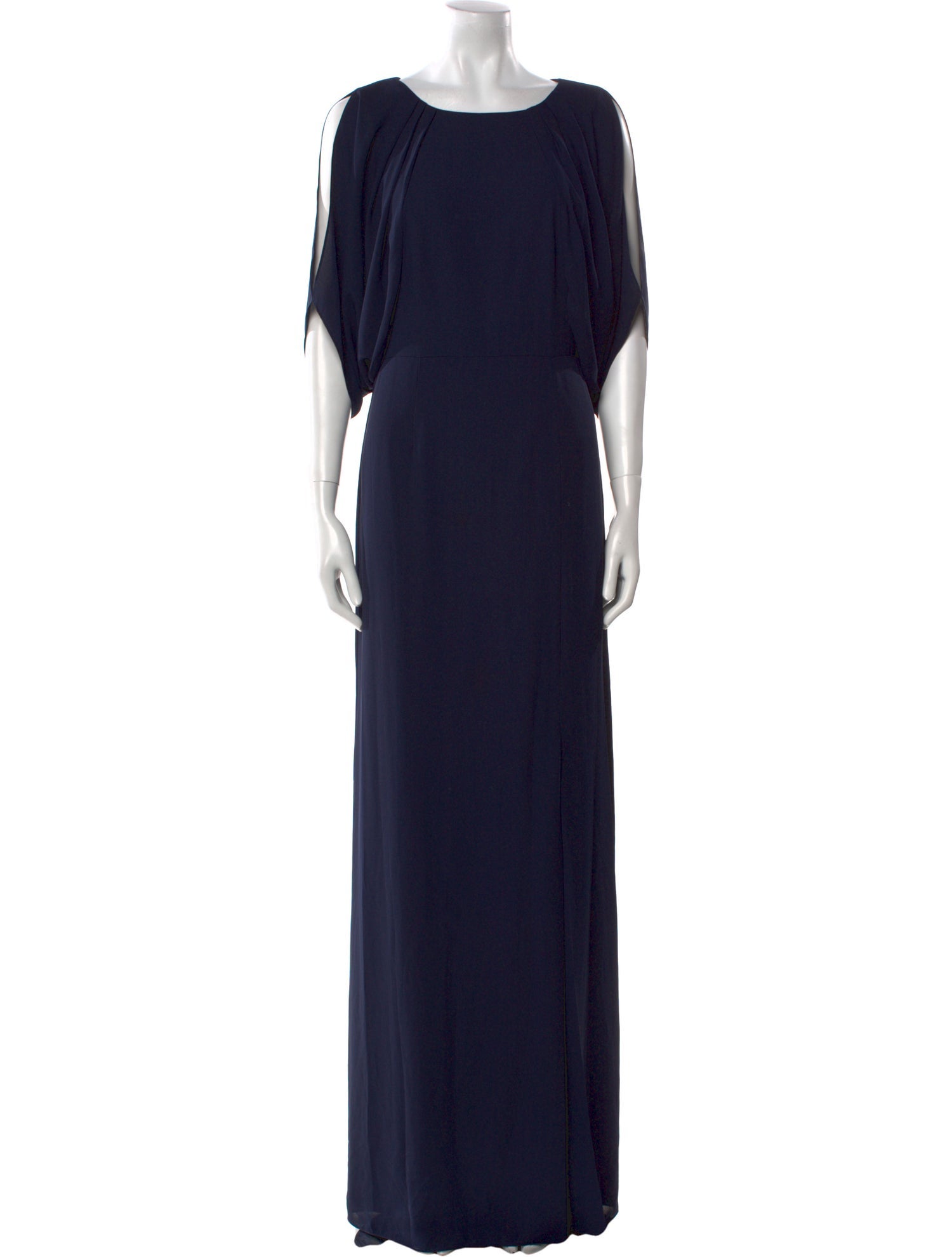 Mikael Aghal Crew Neck Long Dress