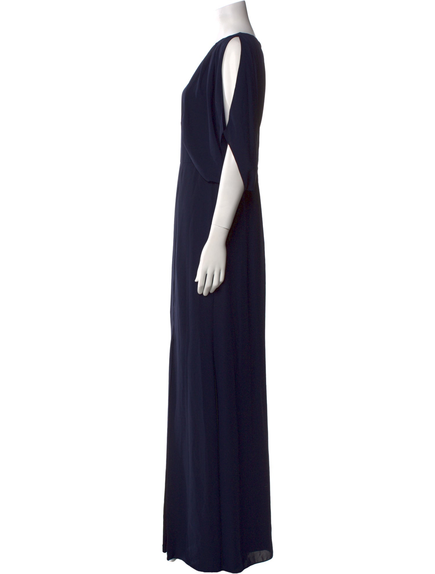 Mikael Aghal Crew Neck Long Dress
