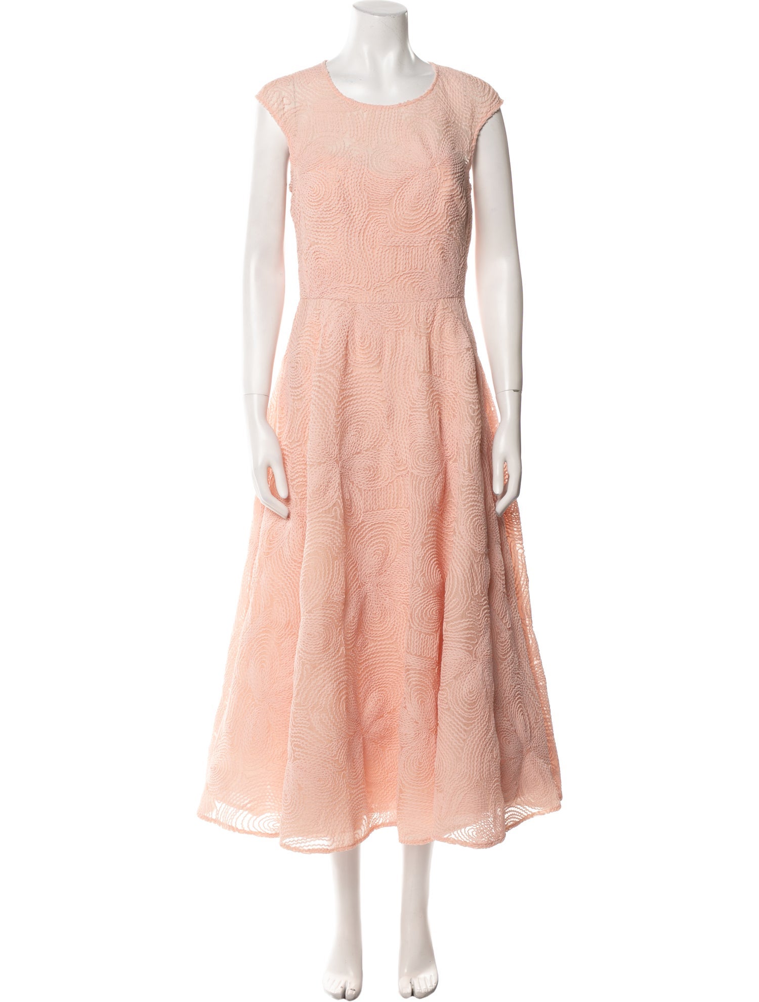 Mikael Aghal Crew Neck Long Dress w/ Tags