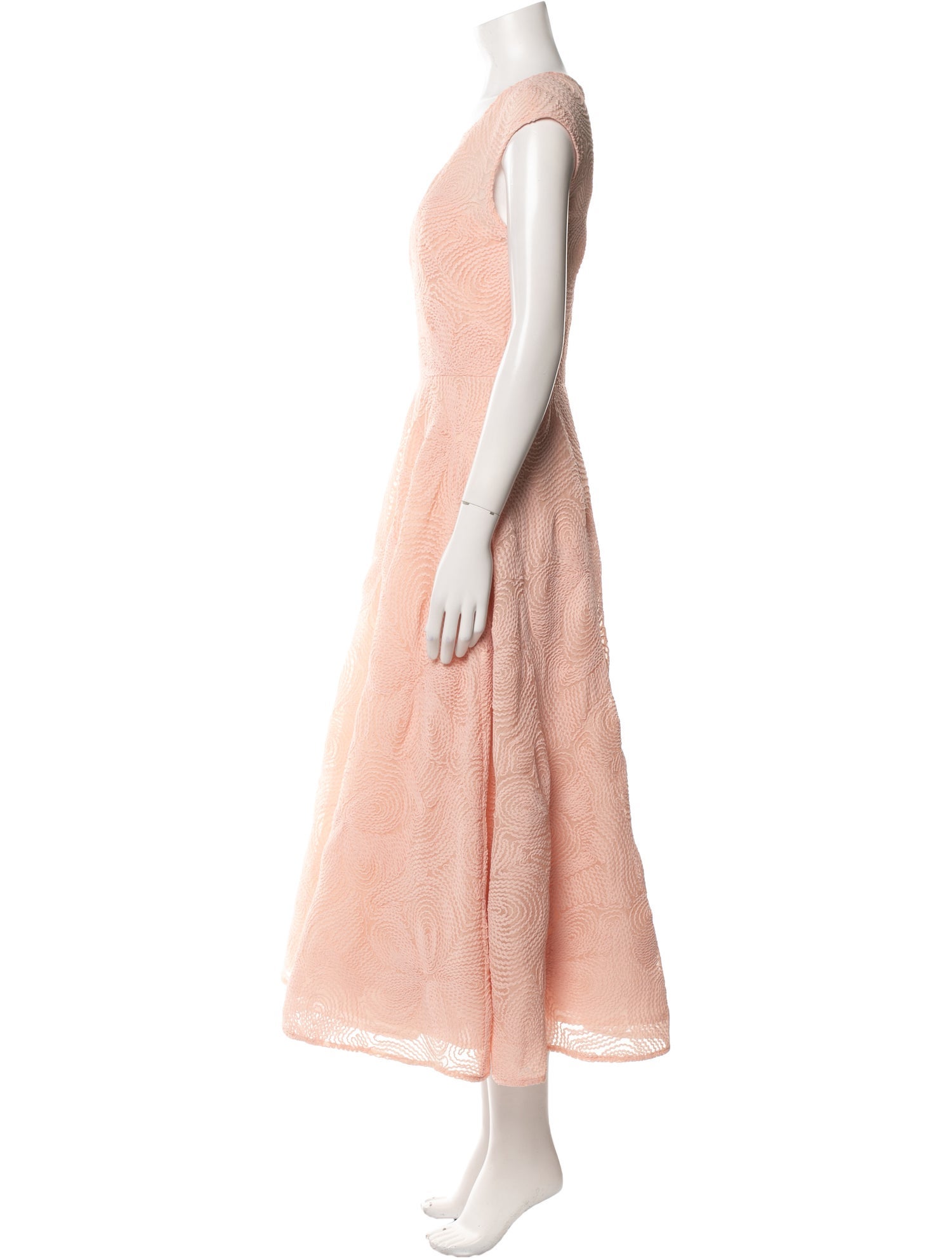 Mikael Aghal Crew Neck Long Dress w/ Tags