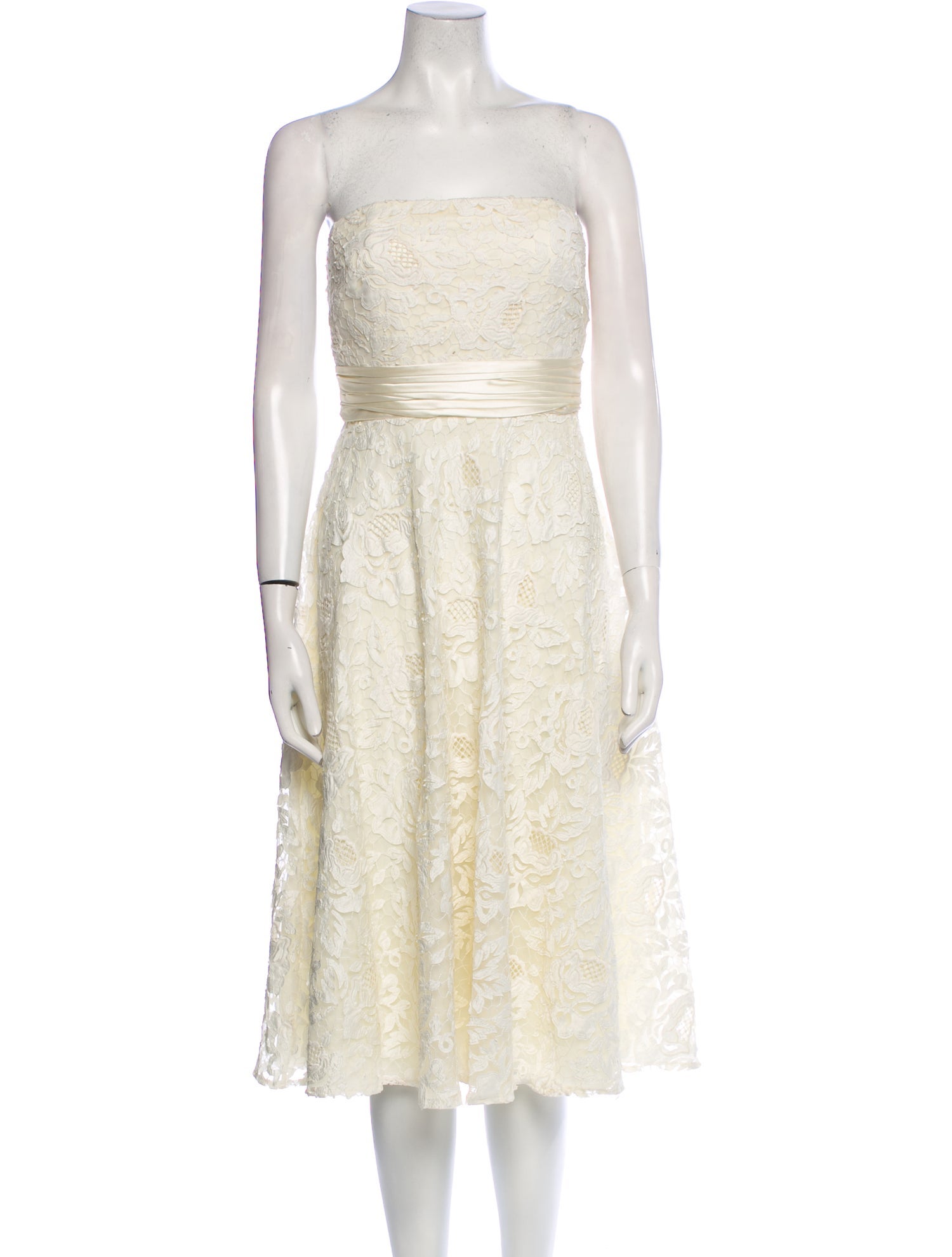 Mikael Aghal Strapless Mini Dress