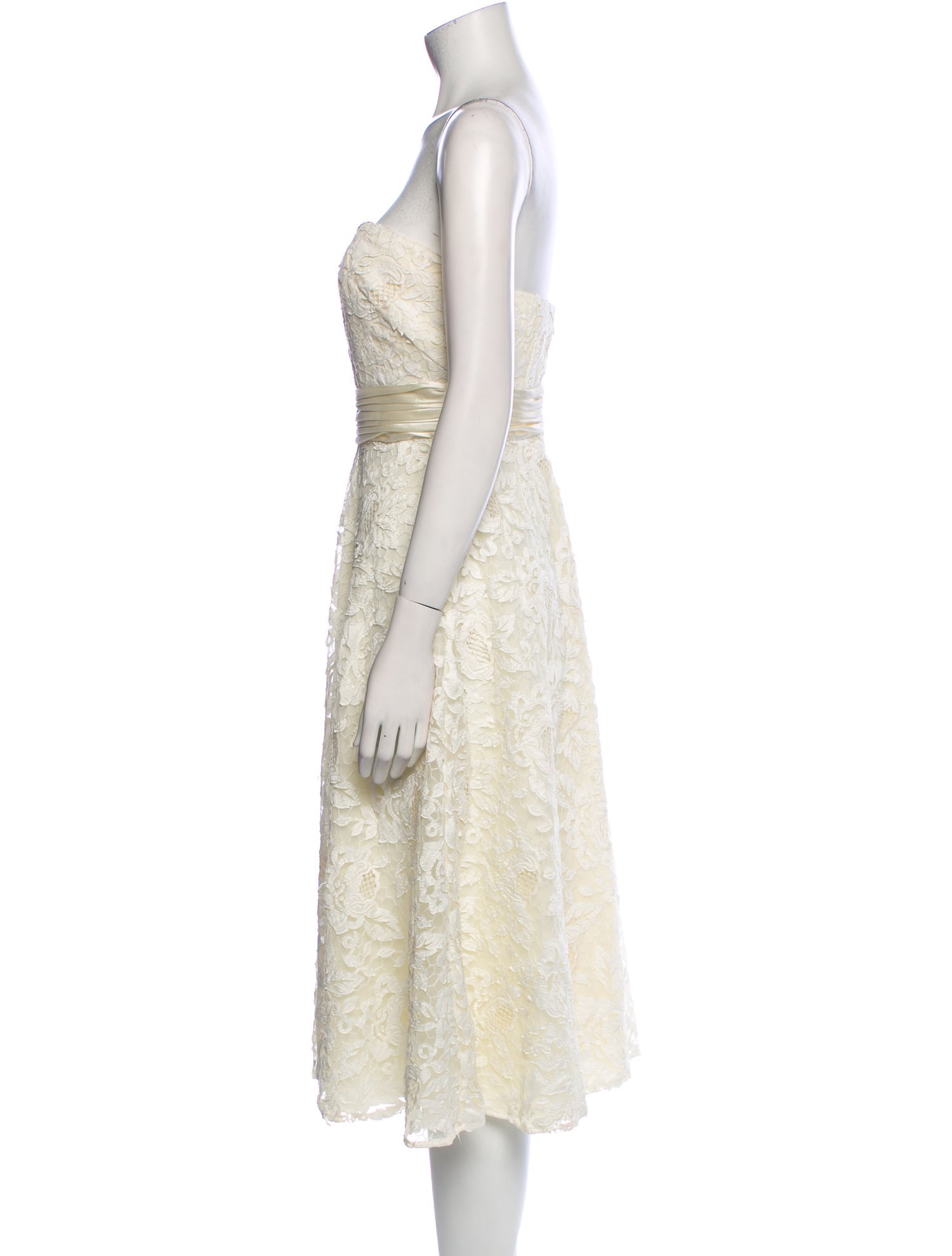 Mikael Aghal Strapless Mini Dress