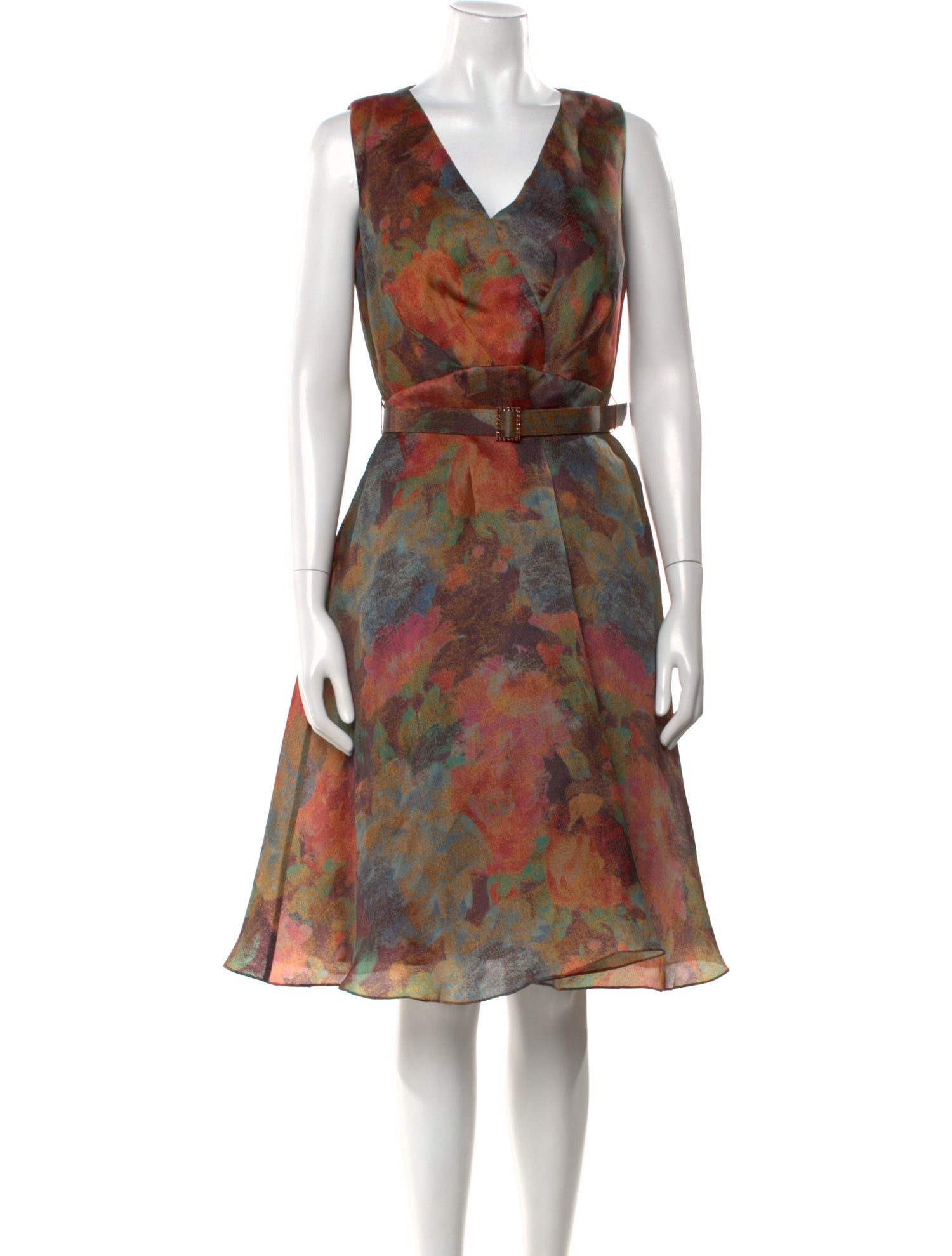 Mikael Aghal Silk Midi Length Dress