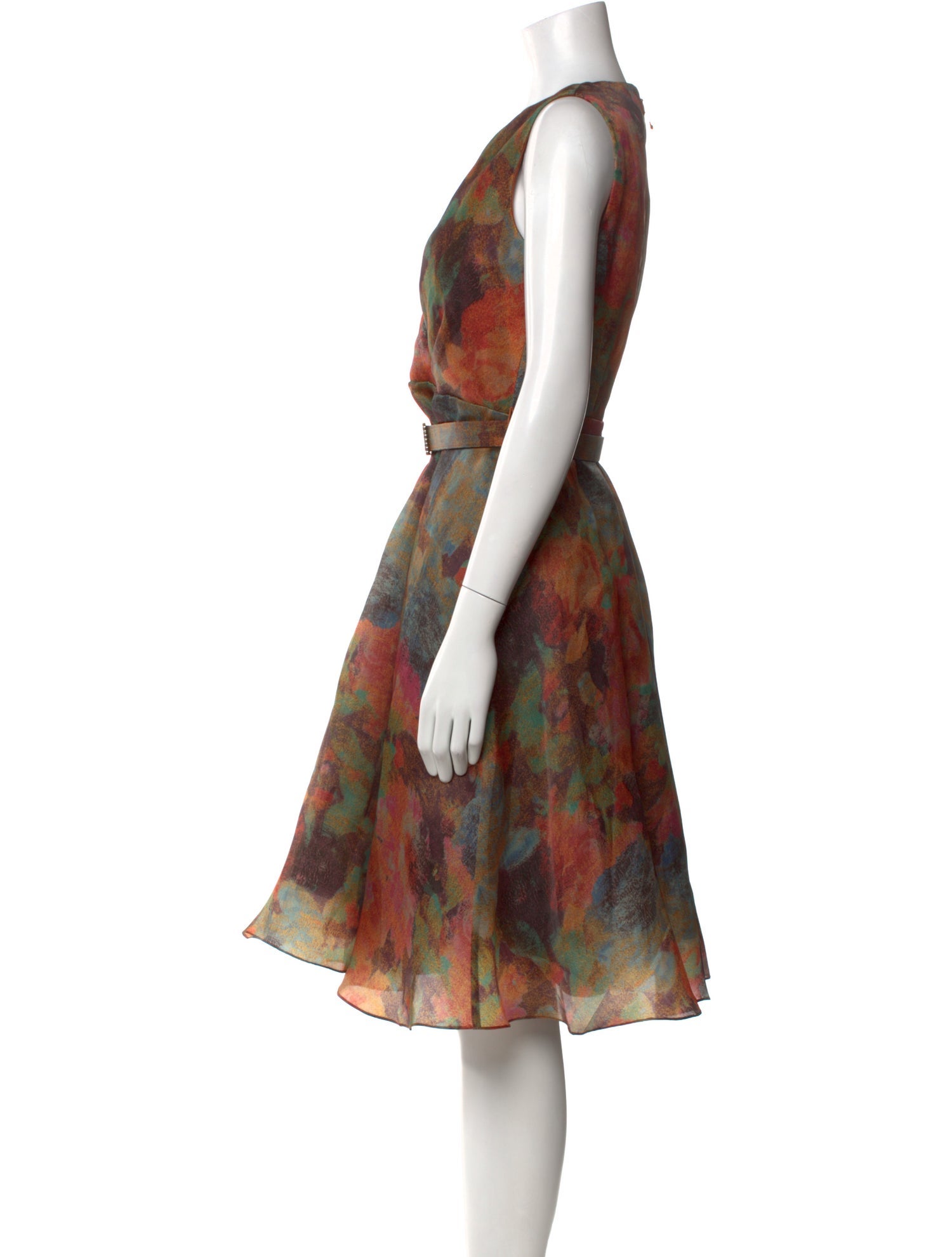 Mikael Aghal Silk Midi Length Dress
