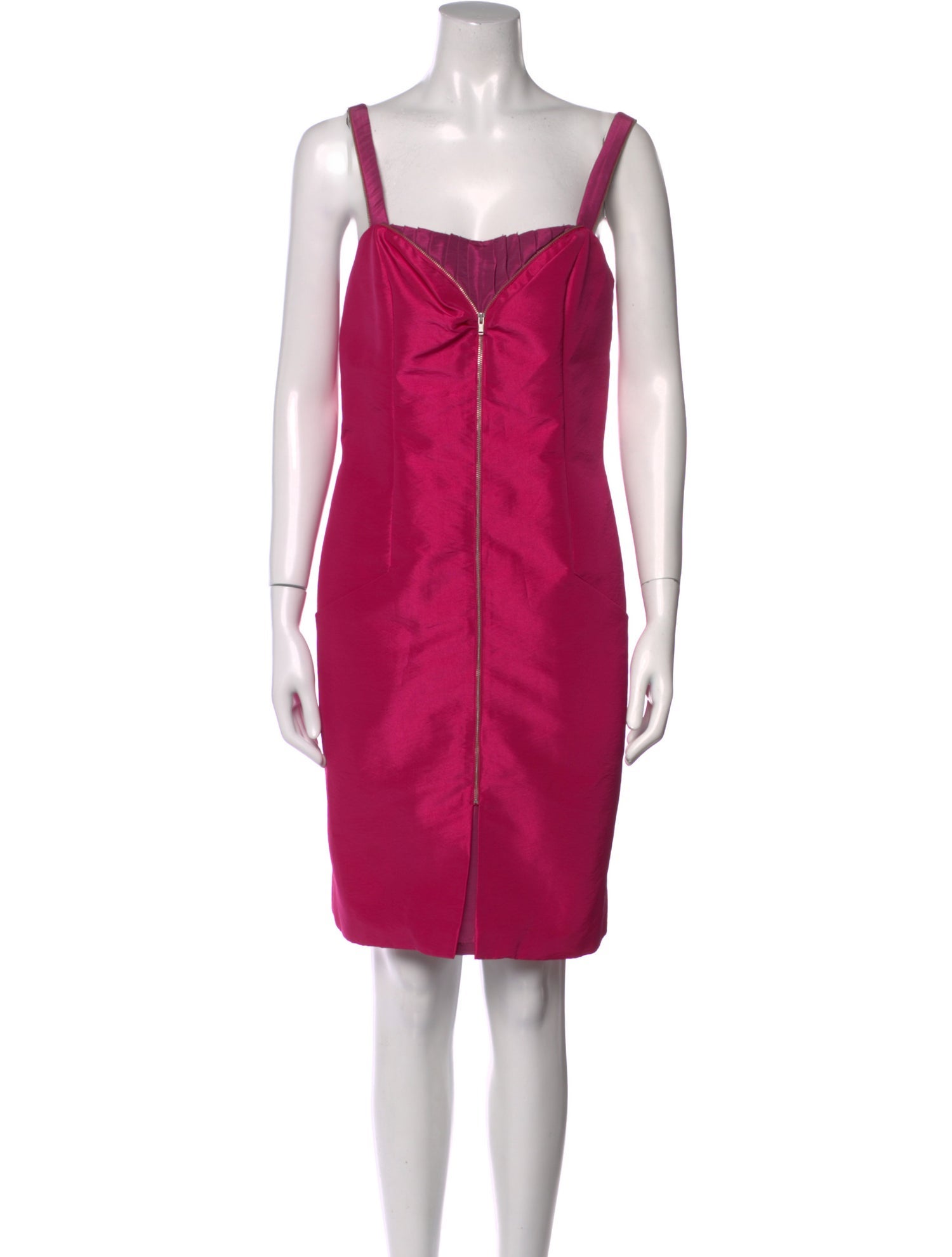 Mikael Aghal Square Neckline Knee-Length Dress