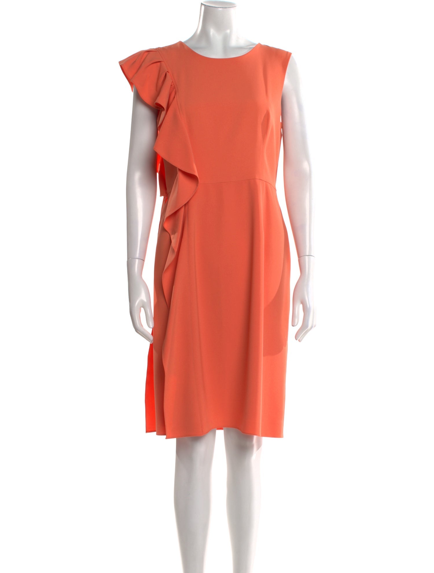 Mikael Aghal Crew Neck Knee-Length Dress