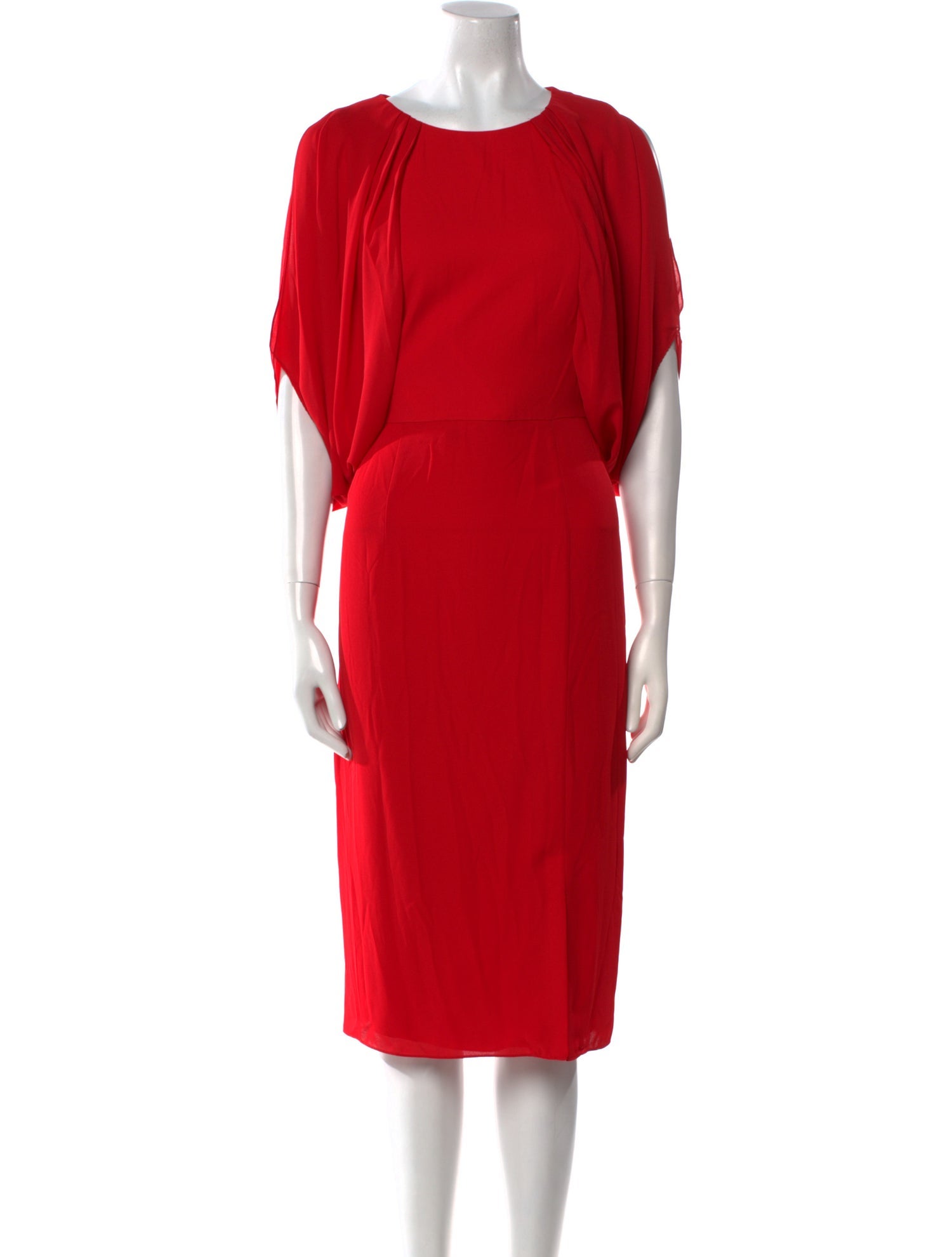 Mikael Aghal Crew Neck Midi Length Dress w/ Tags