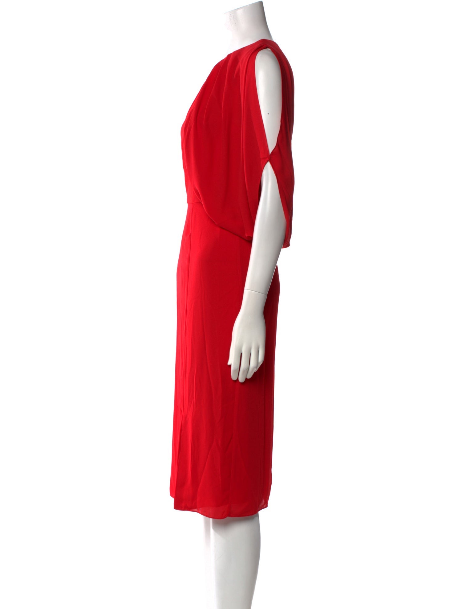 Mikael Aghal Crew Neck Midi Length Dress w/ Tags