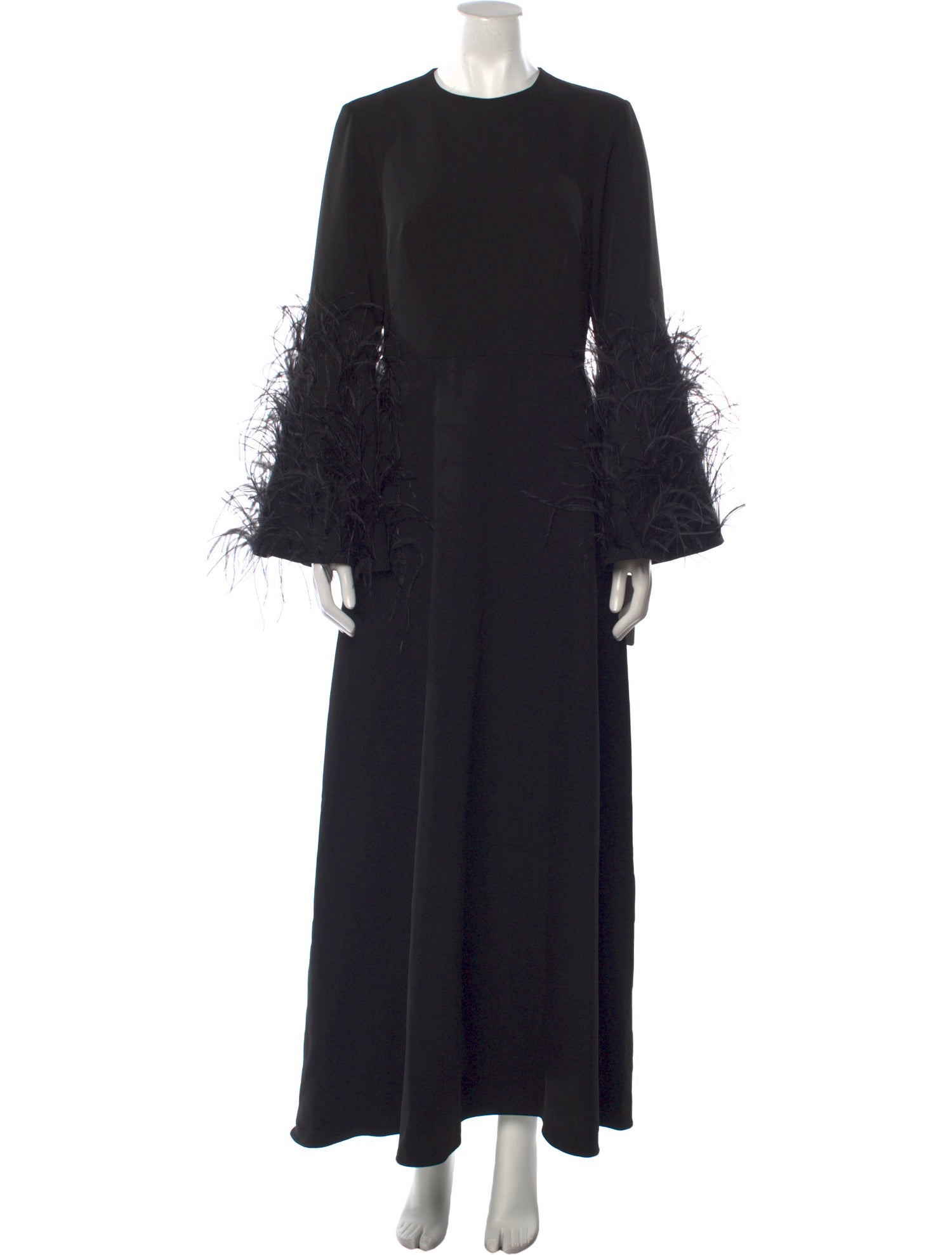 Mikael Aghal Crew Neck Long Dress