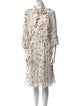 Mikael Aghal Floral Print Knee-Length Dress