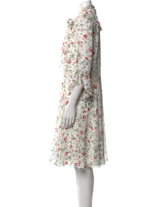 Mikael Aghal Floral Print Knee-Length Dress