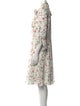 Mikael Aghal Floral Print Knee-Length Dress