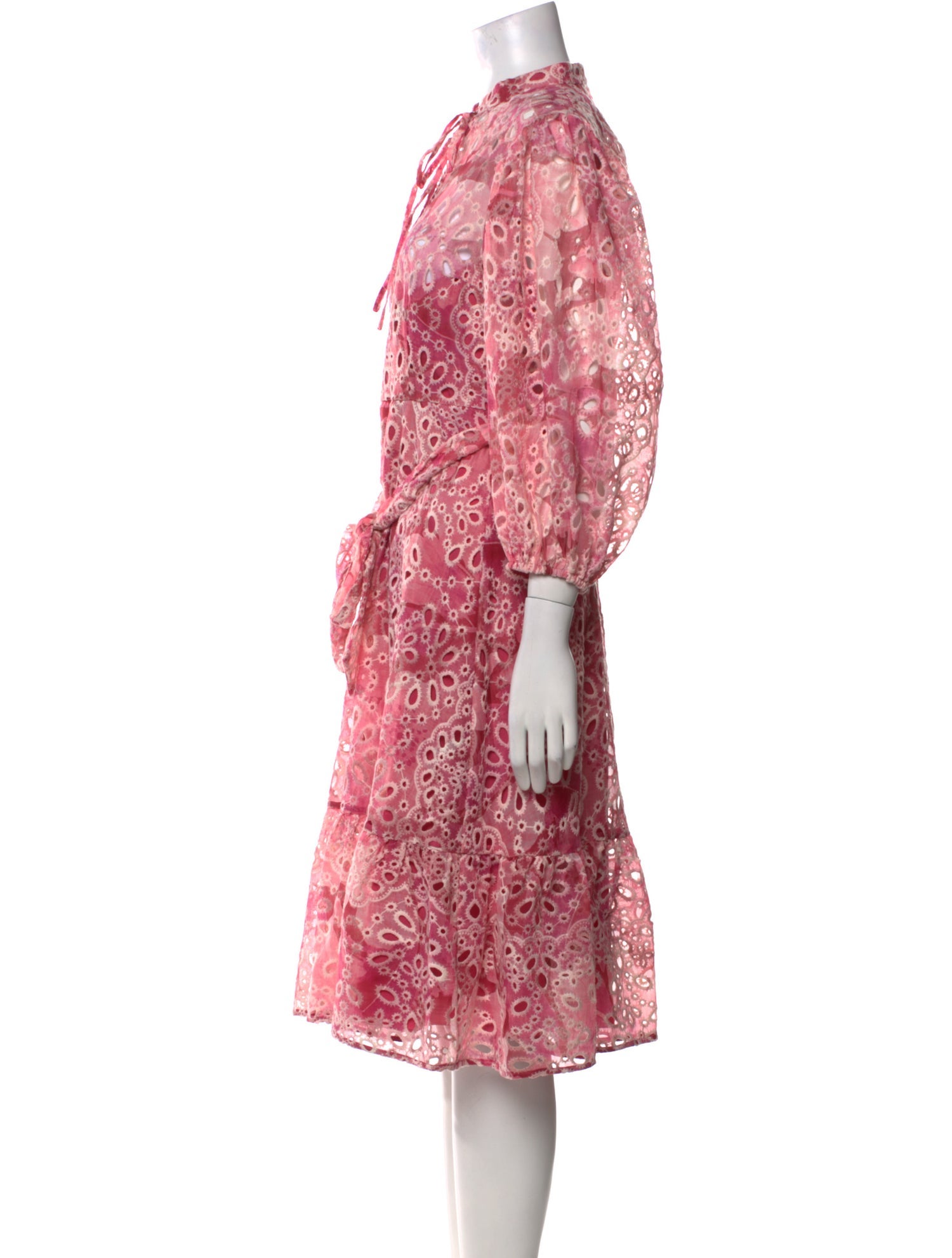 Mikael Aghal Printed Knee-Length Dress