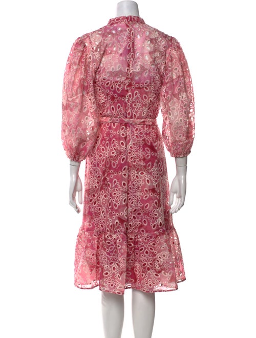 Mikael Aghal Printed Knee-Length Dress