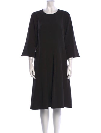 Mikael Aghal Crew Neck Knee-Length Dress