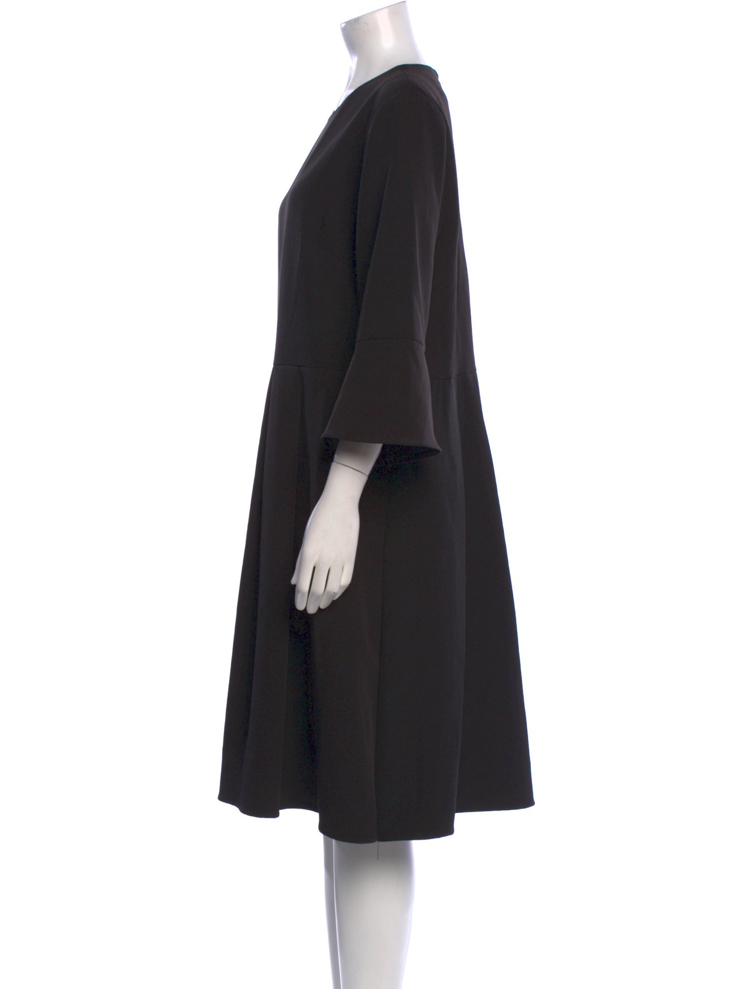 Mikael Aghal Crew Neck Knee-Length Dress