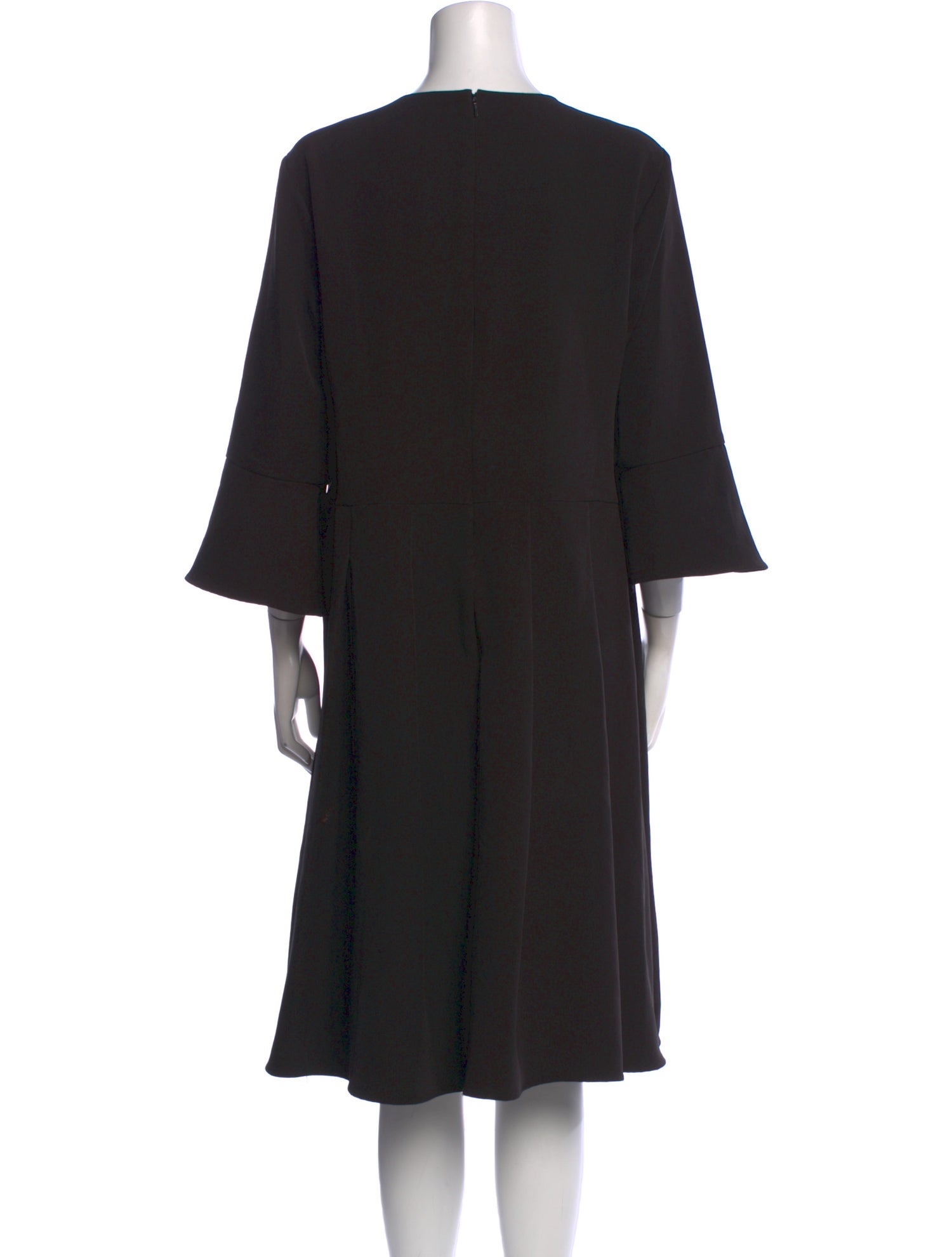 Mikael Aghal Crew Neck Knee-Length Dress