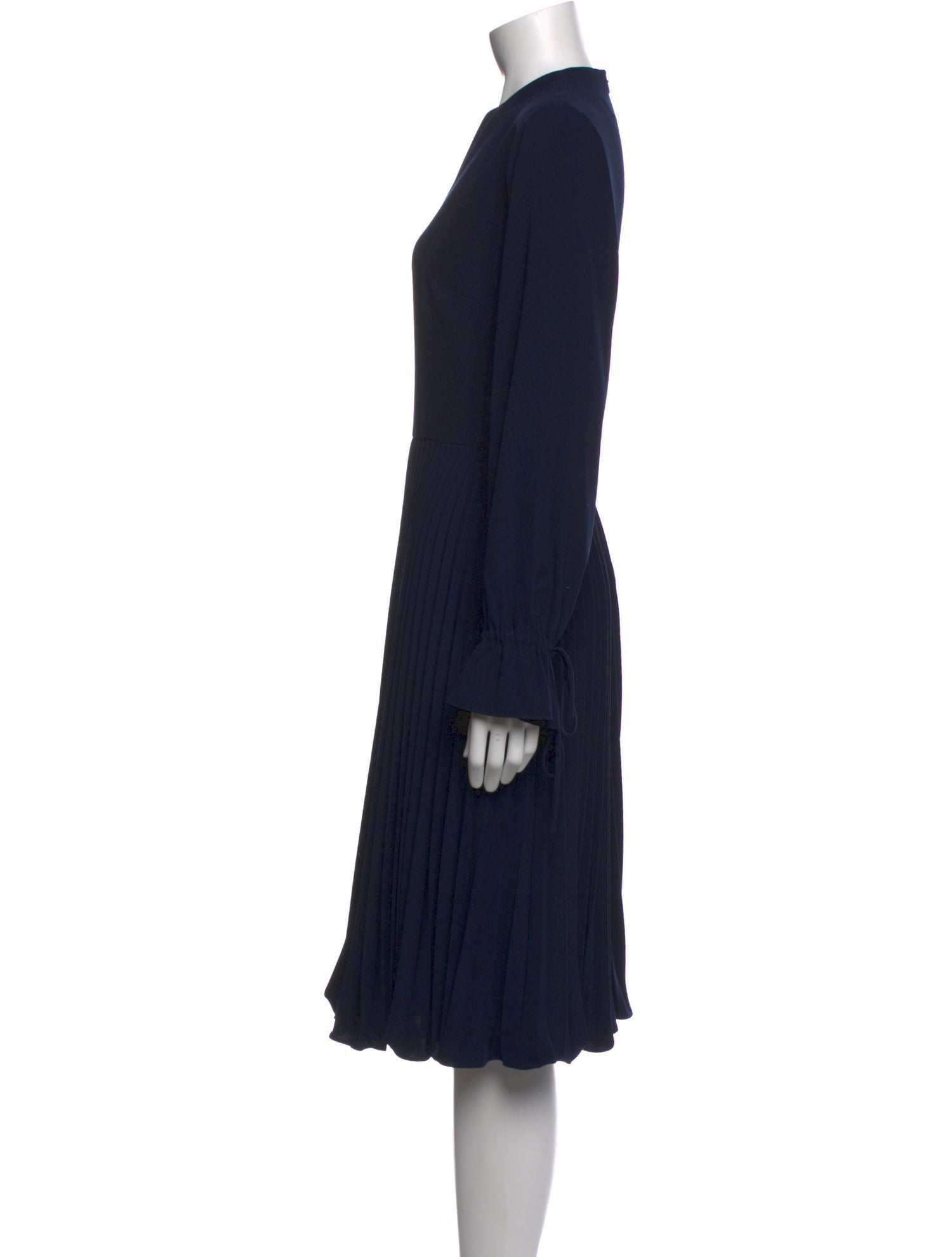 Mikael Aghal Crew Neck Long Dress