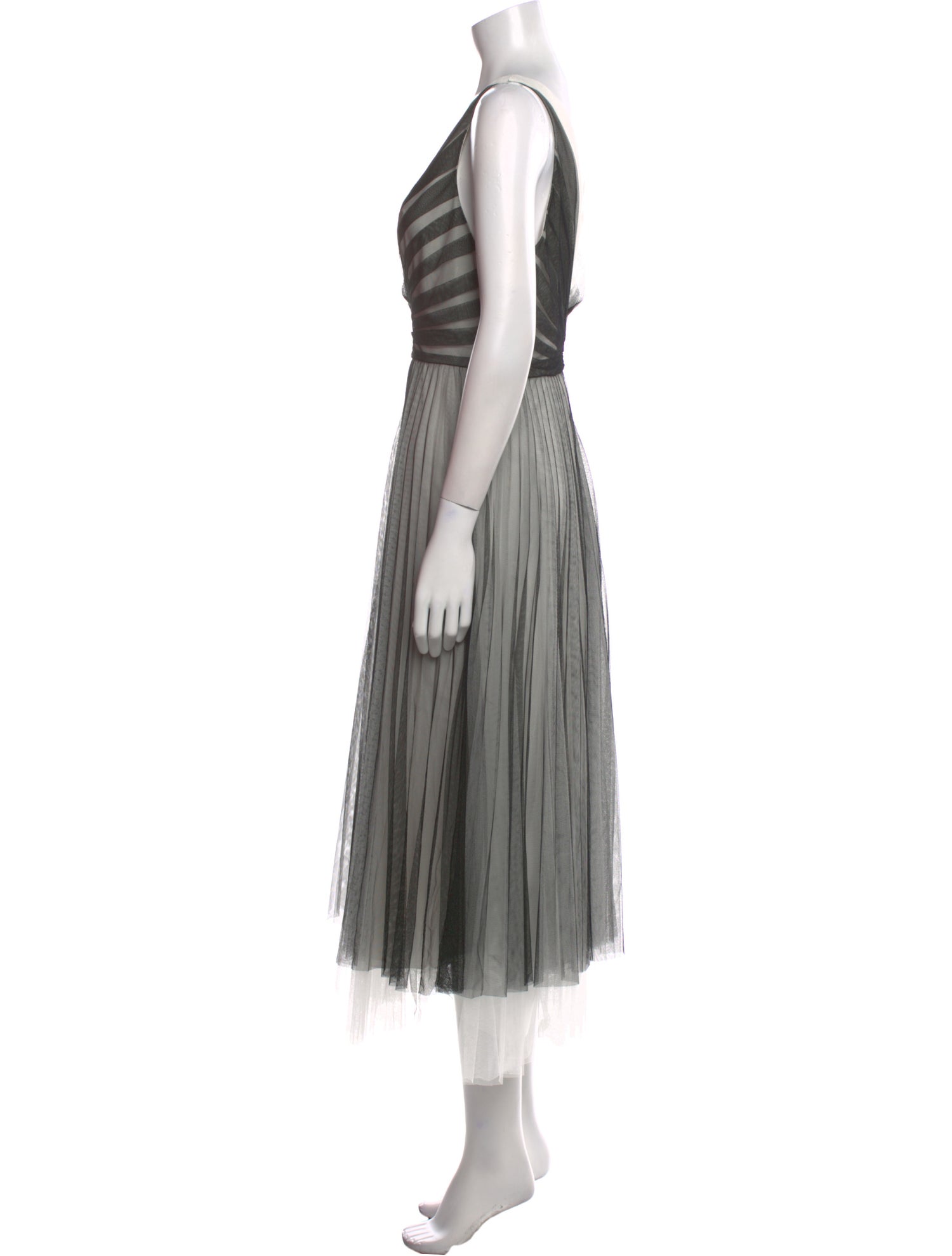 Mikael Aghal V-Neck Long Dress