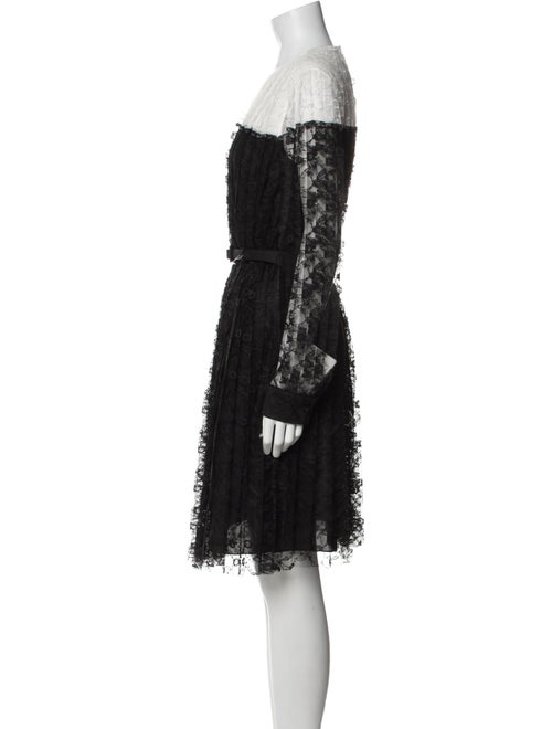 Mikael Aghal Lace Pattern Knee-Length Dress