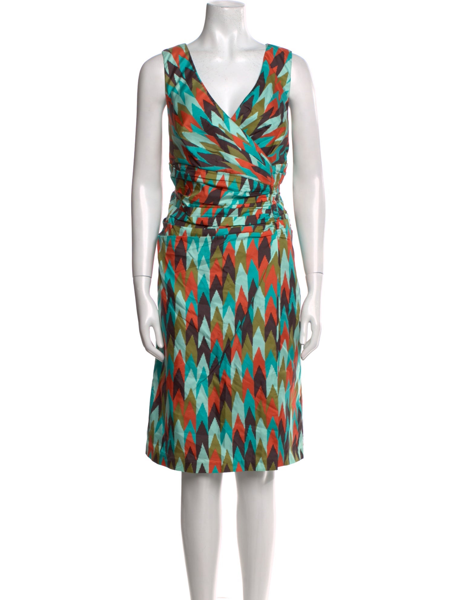 Mikael Aghal Silk Knee-Length Dress