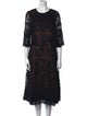 Mikael Aghal Lace Pattern Mini Dress