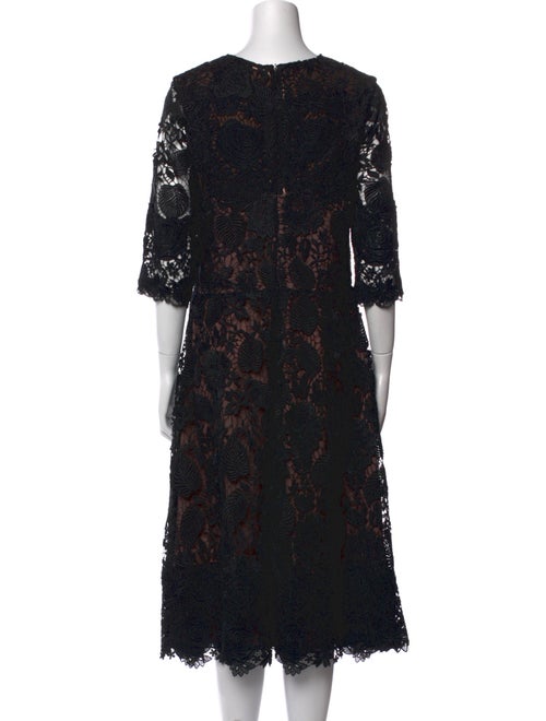 Mikael Aghal Lace Pattern Mini Dress