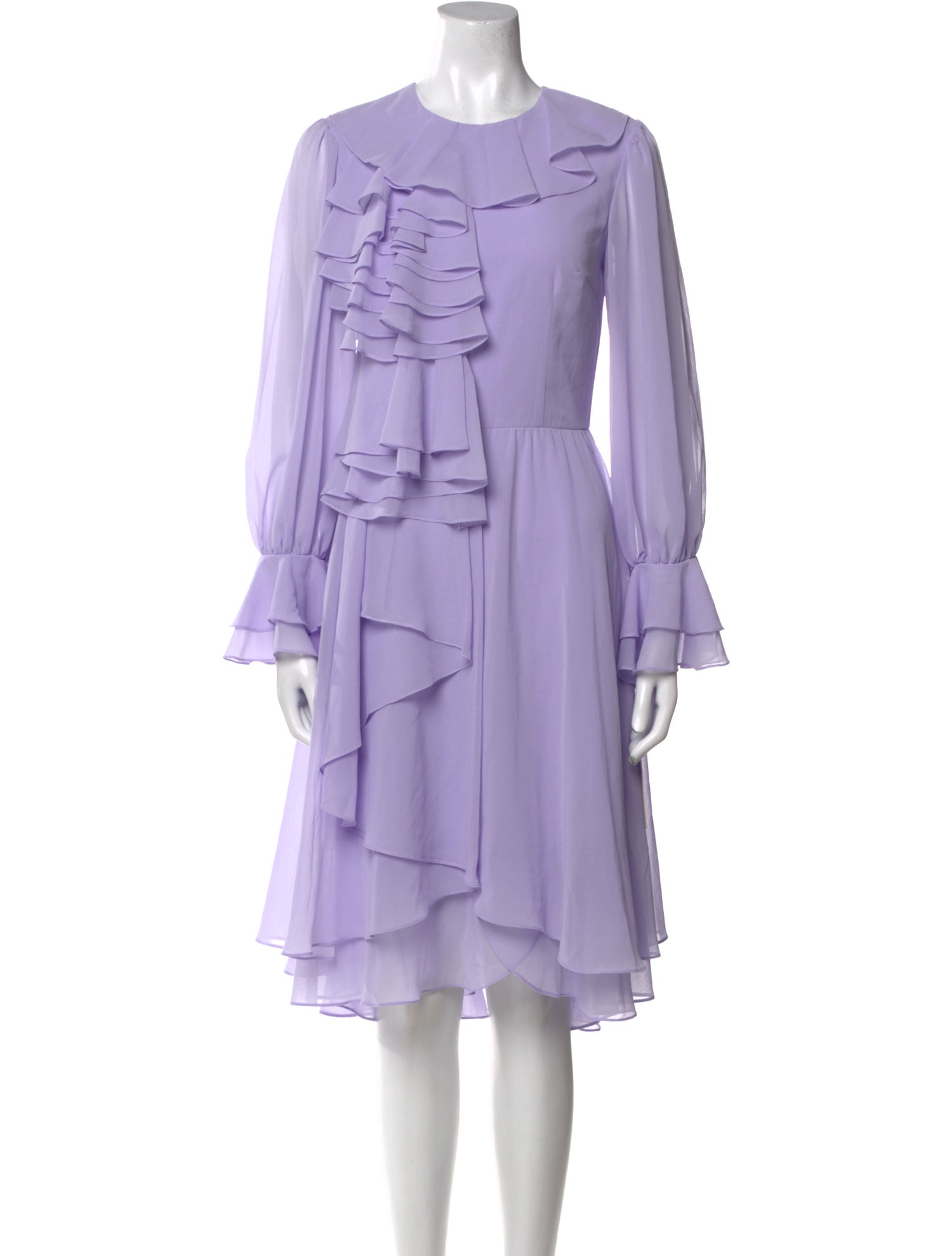 Mikael Aghal Crew Neck Long Dress w/ Tags