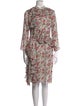 Mikael Aghal Floral Print Knee-Length Dress