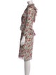Mikael Aghal Floral Print Knee-Length Dress