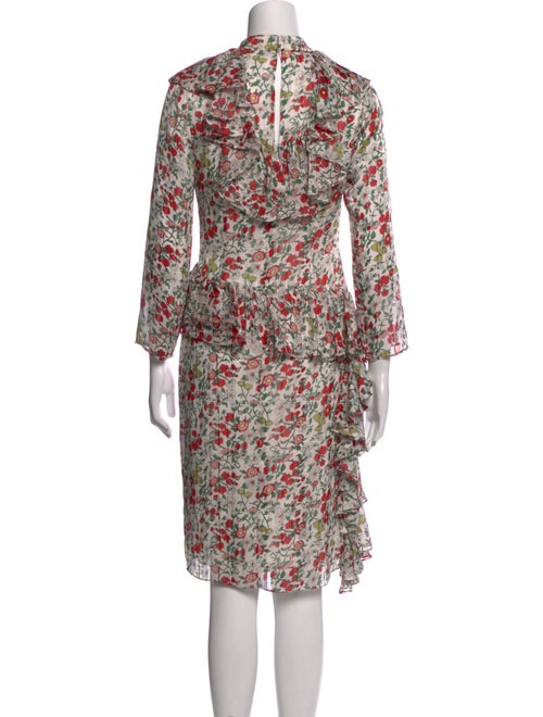 Mikael Aghal Floral Print Knee-Length Dress